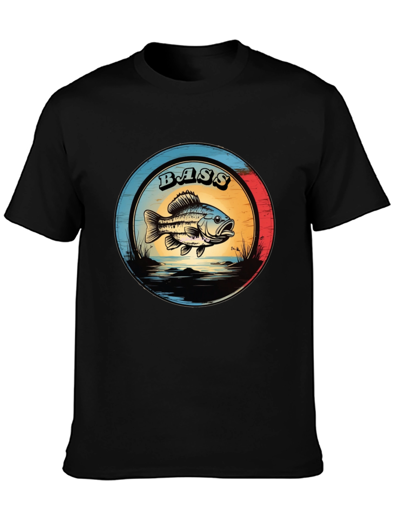 Bass Fishing T-Shirt - Graphic Print Tee
