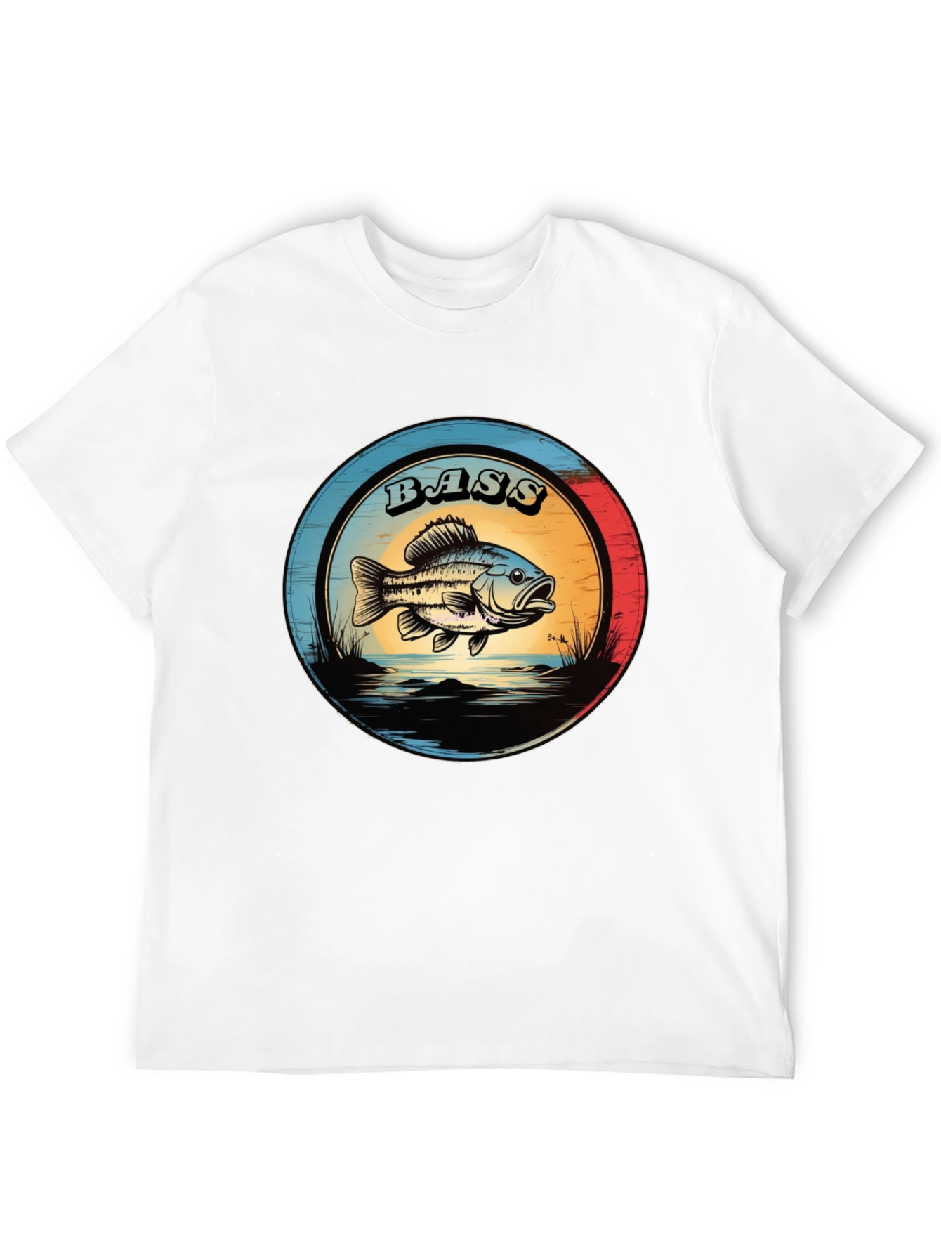 Bass Fishing T-Shirt - Graphic Print Tee