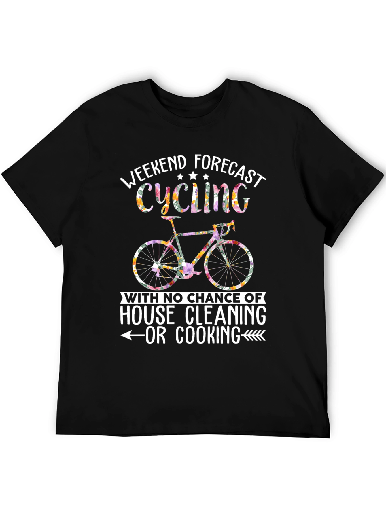 Cycling Weekend Forecast Graphic Tee