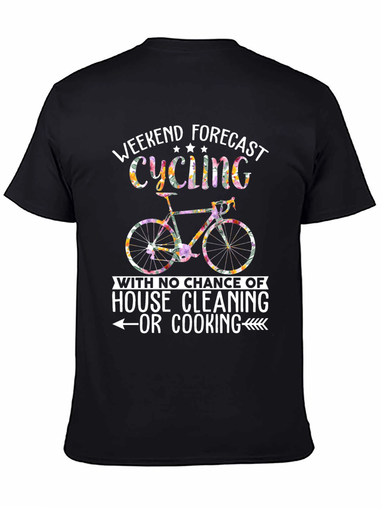 Cycling Weekend Forecast Graphic Tee