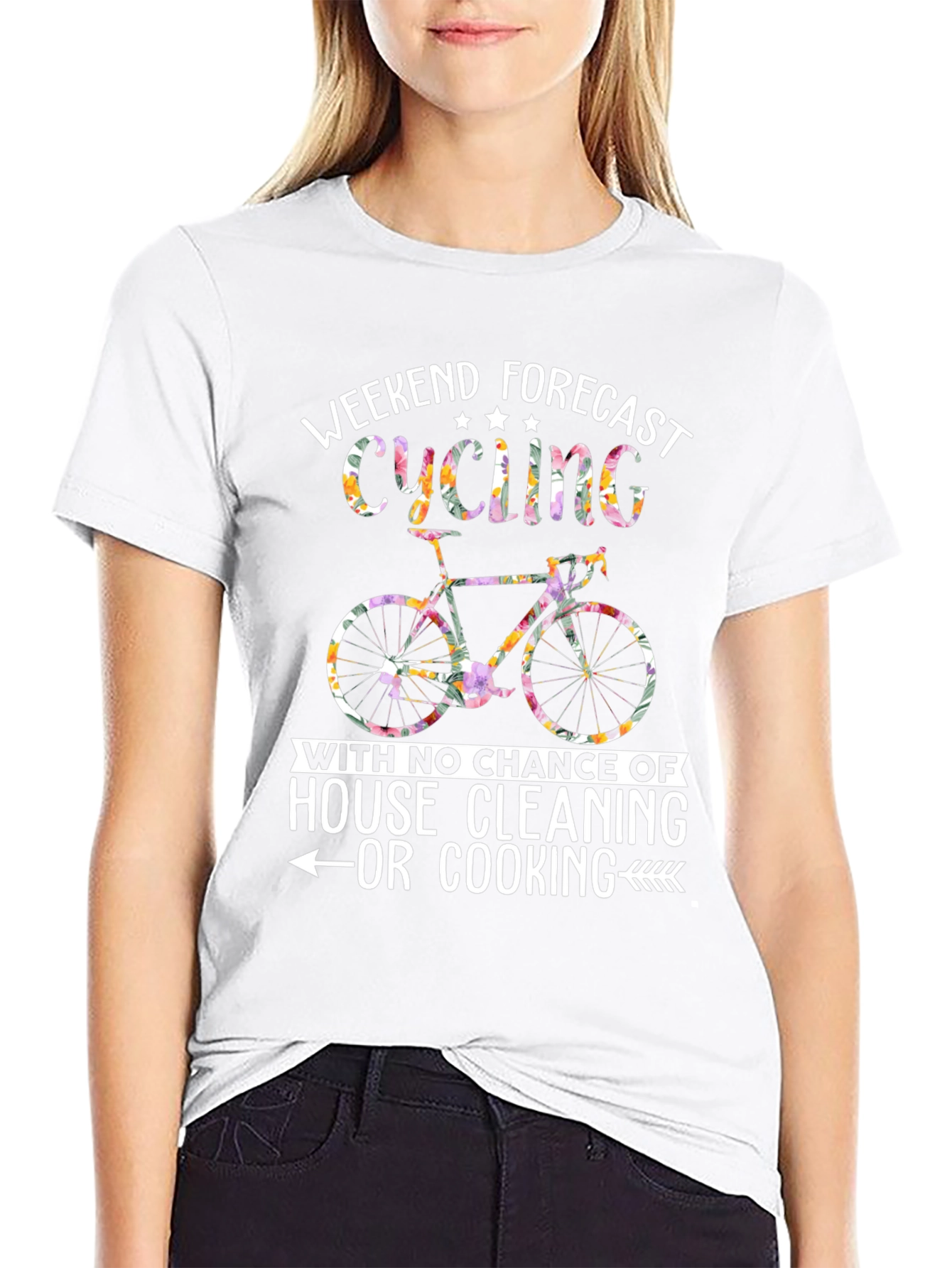 Cycling Weekend Forecast Graphic Tee