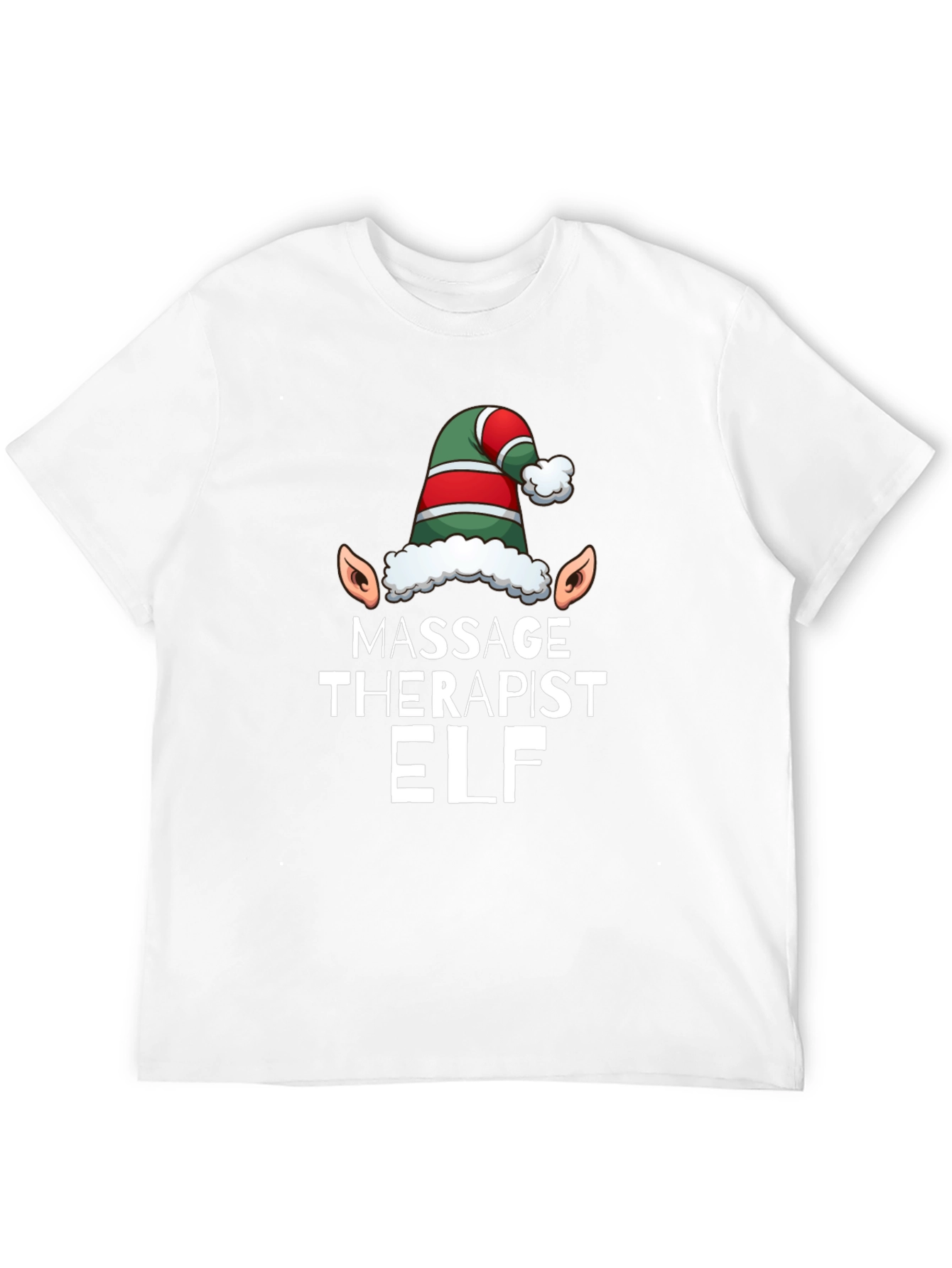 Massage Therapist Elf T-Shirt - Holiday Humor
