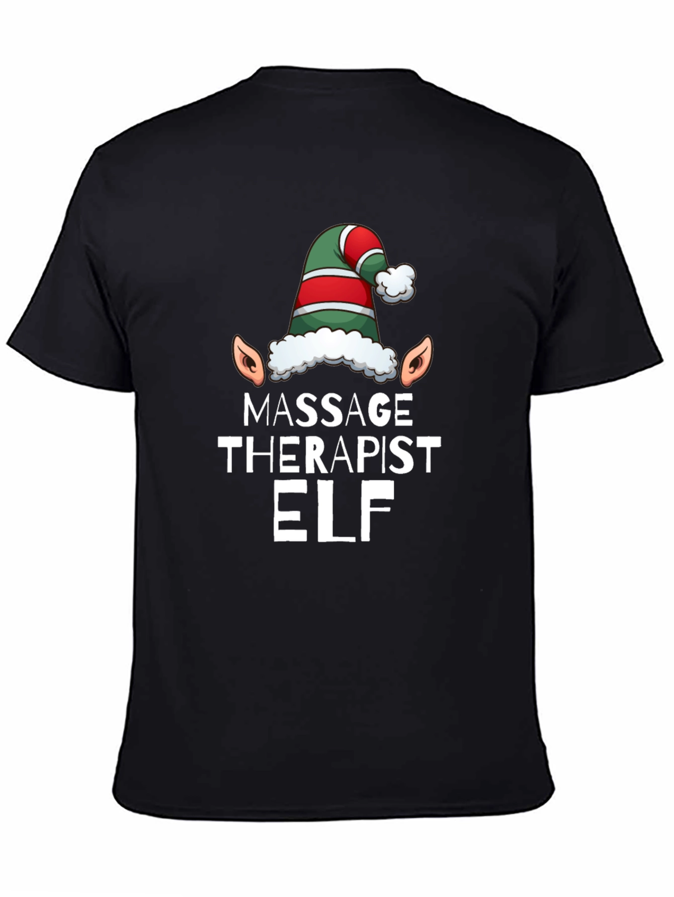 Massage Therapist Elf T-Shirt - Holiday Humor