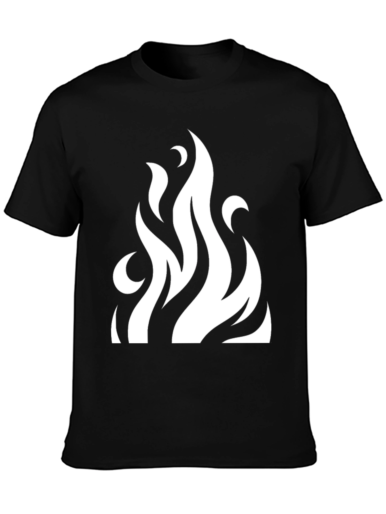 Flame Graphic Black T-Shirt