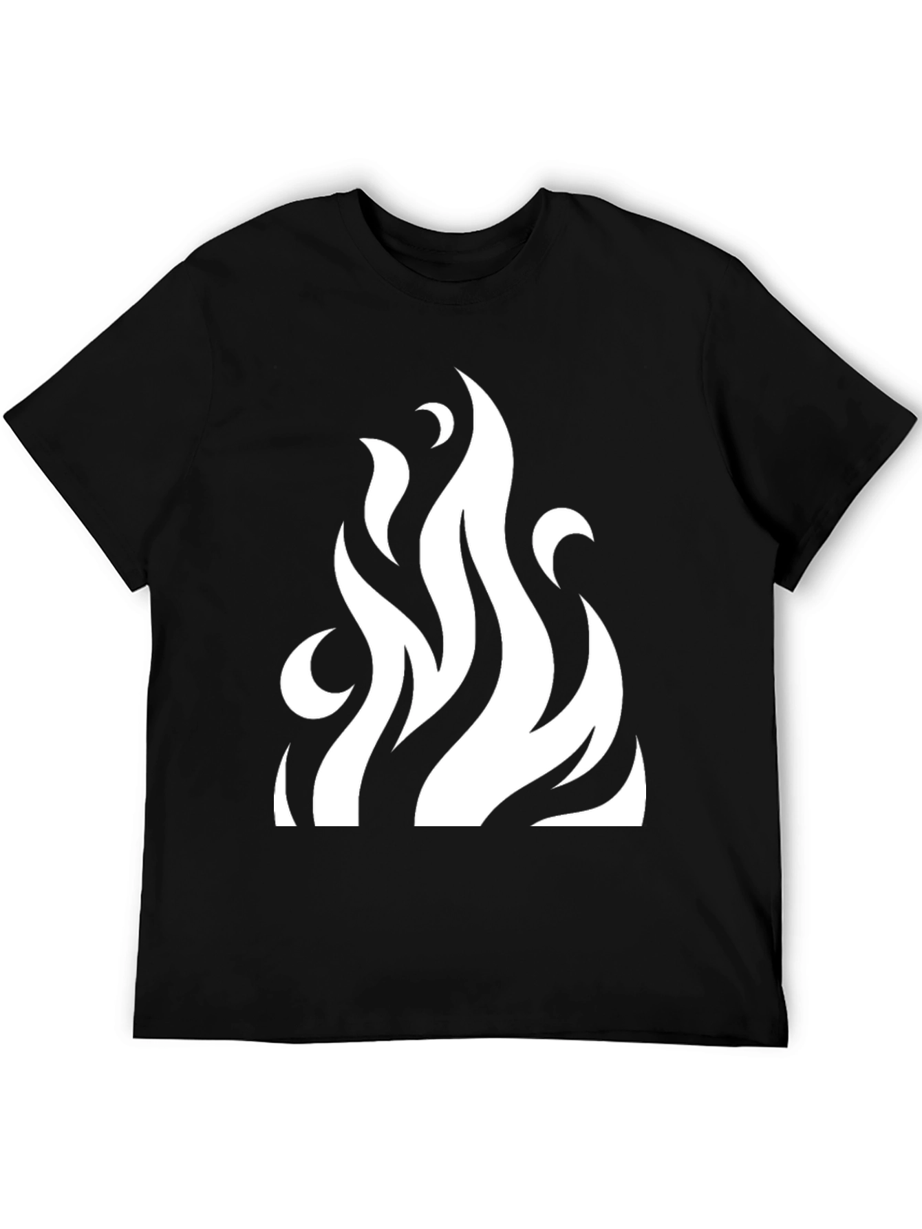 Flame Graphic Black T-Shirt