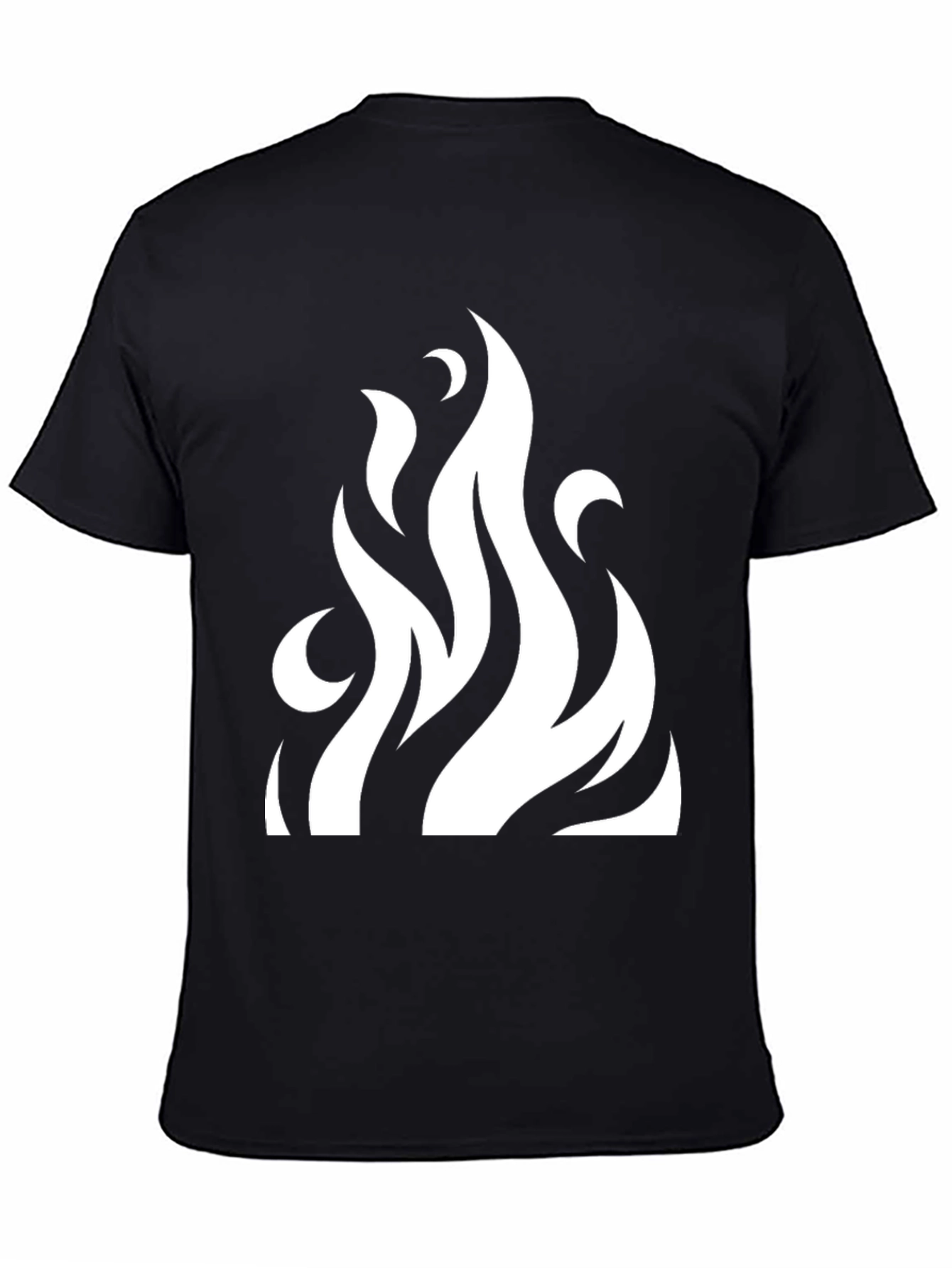 Flame Graphic Black T-Shirt
