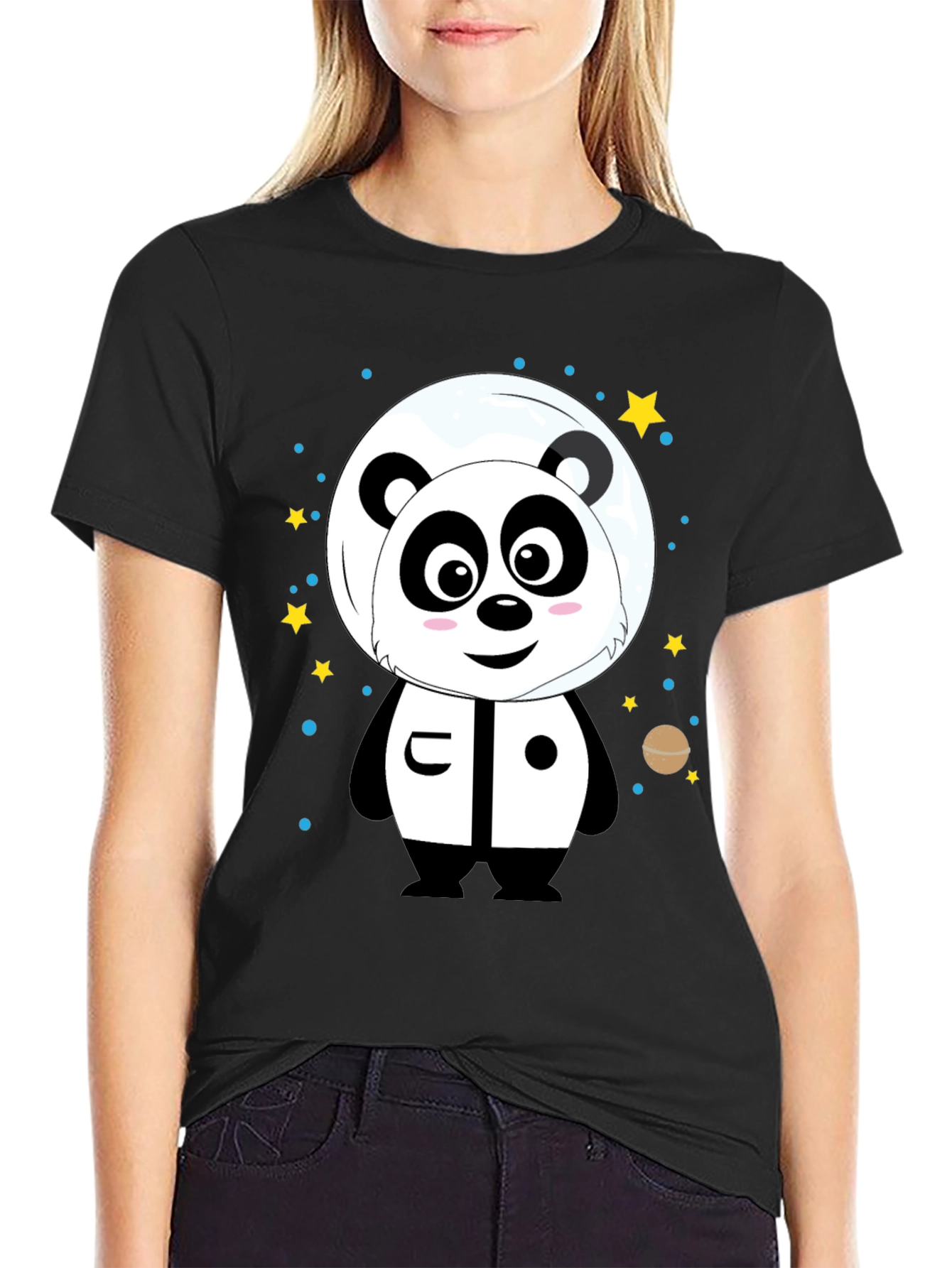Panda Astronaut Graphic Tee