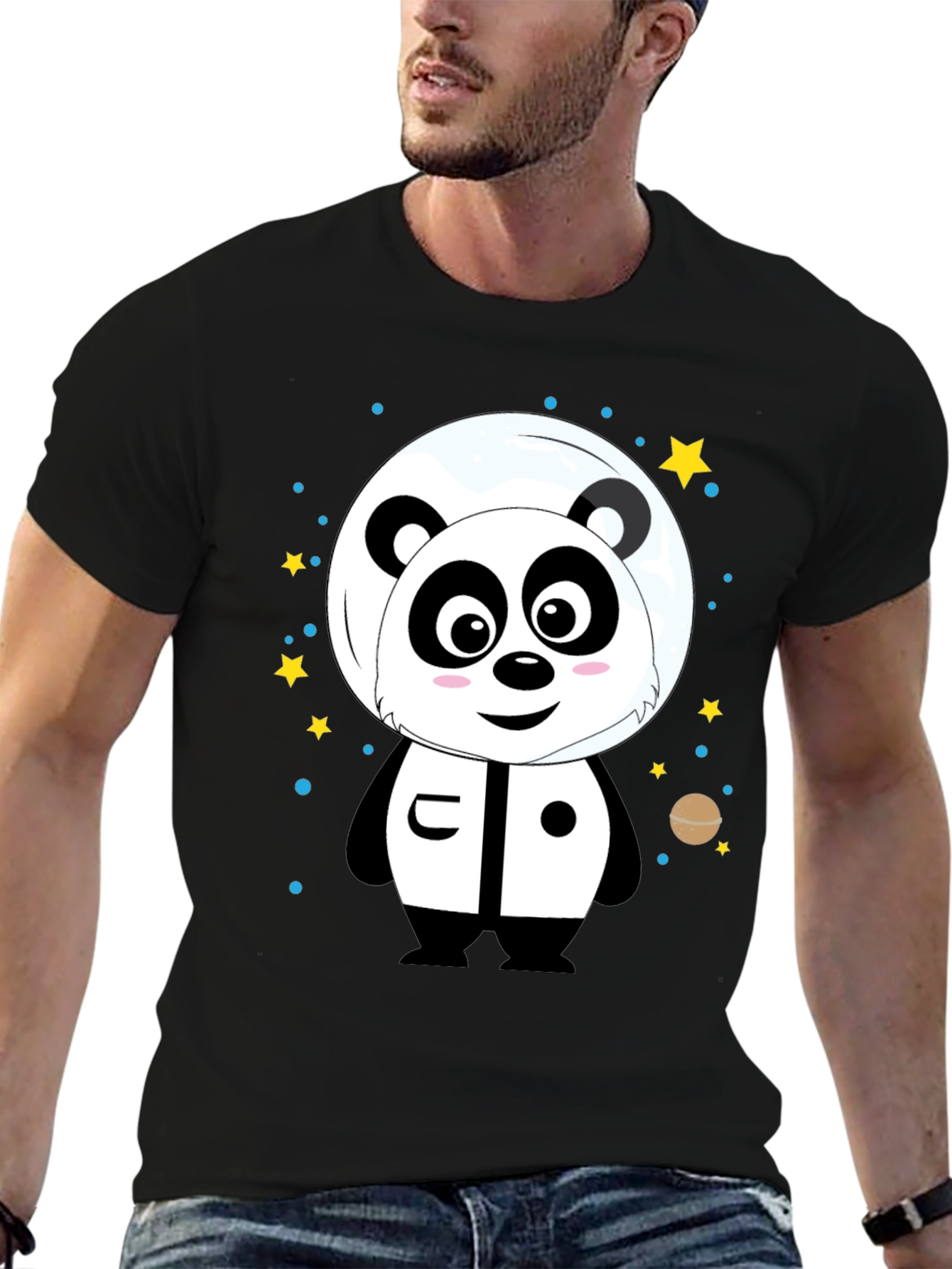 Panda Astronaut Graphic Tee
