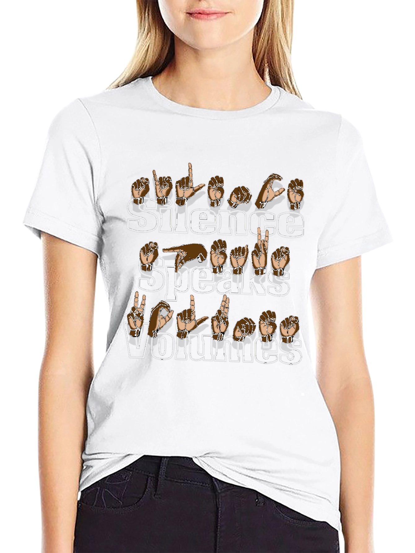 Silence Speaks Volumes Sign Language T-Shirt