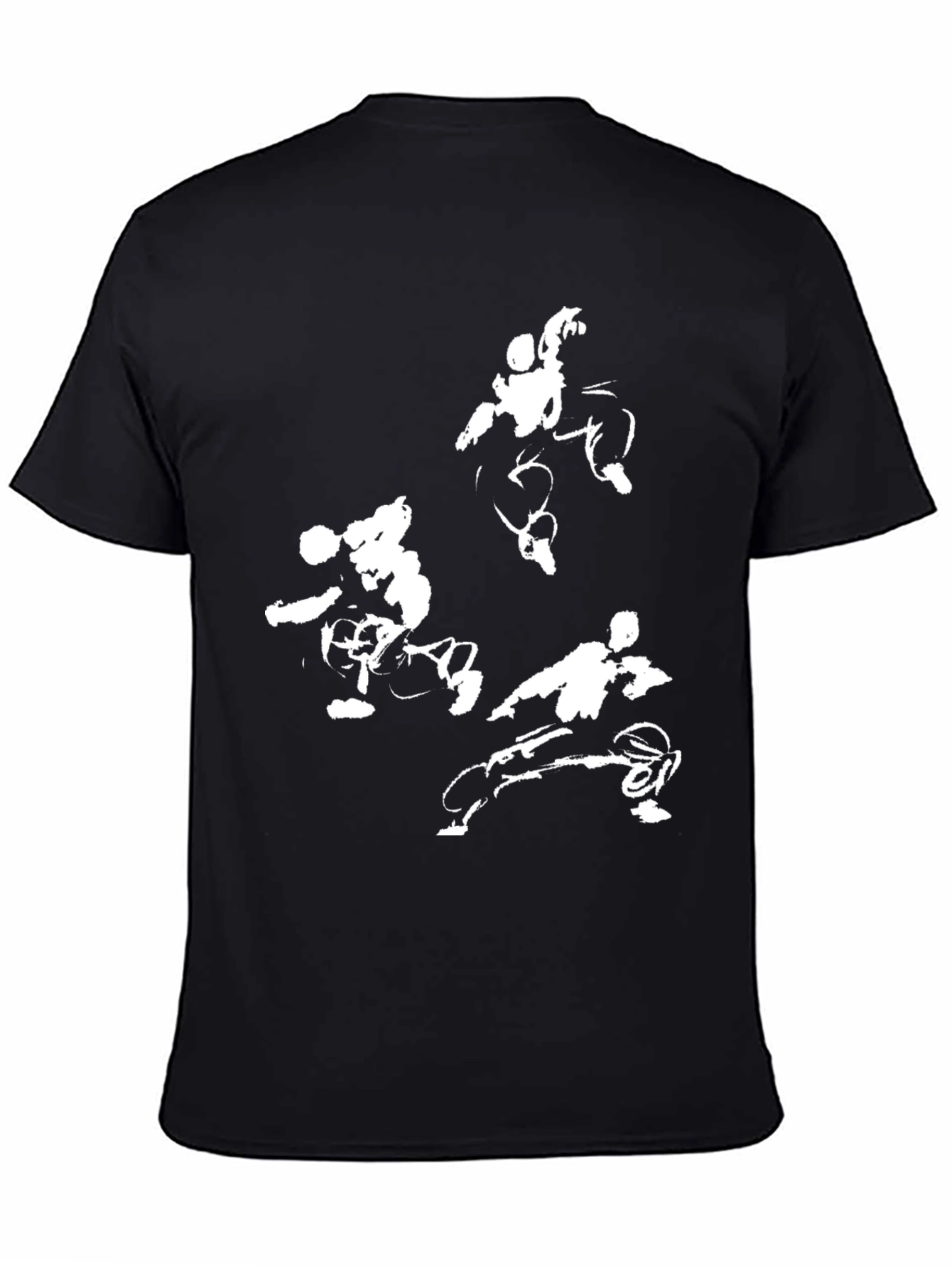 Martial Arts Action Black T-Shirt