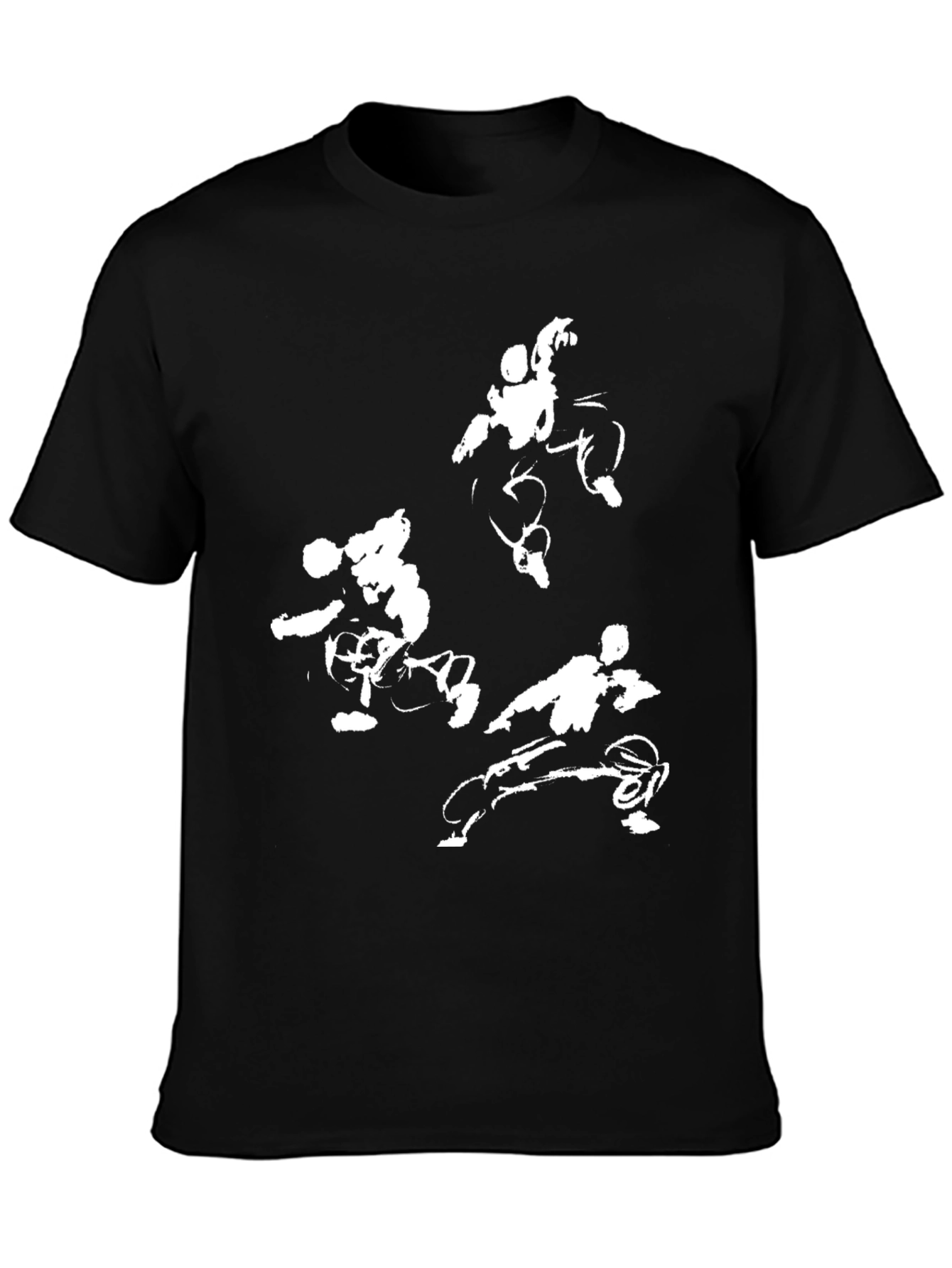 Martial Arts Action Black T-Shirt