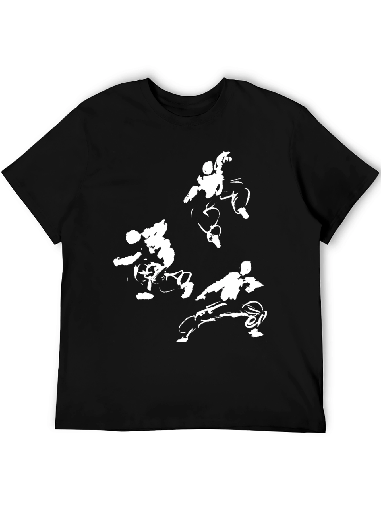 Martial Arts Action Black T-Shirt