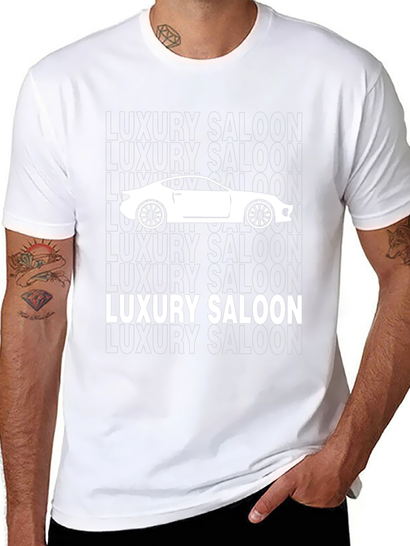 Luxury Saloon Car Graphic T-Shirt