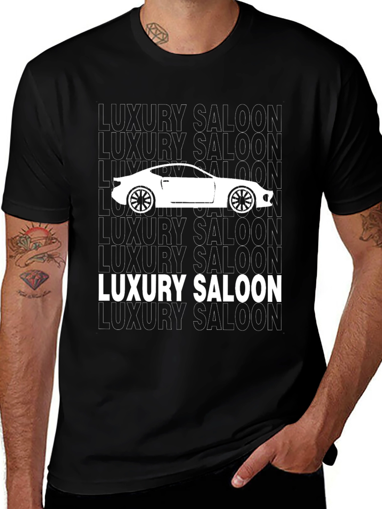 Luxury Saloon Car Graphic T-Shirt