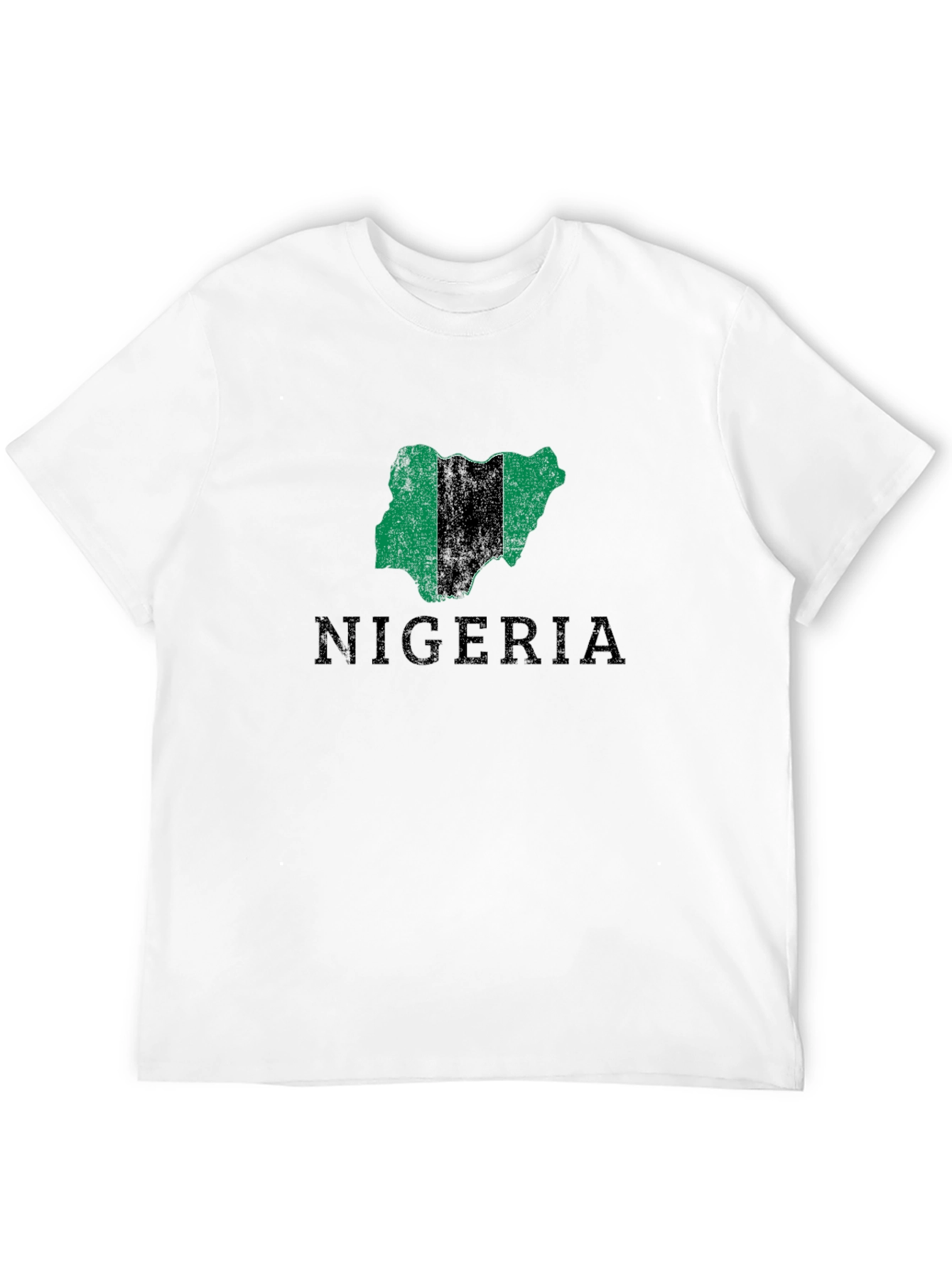 Nigeria Map T-Shirt - Black Graphic Tee