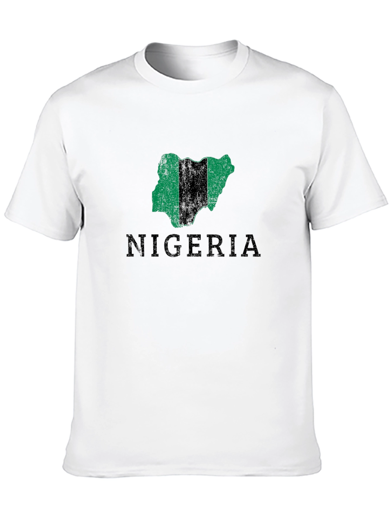 Nigeria Map T-Shirt - Black Graphic Tee