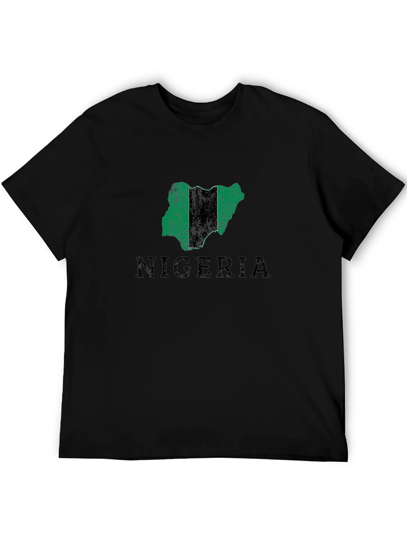 Nigeria Map T-Shirt - Black Graphic Tee