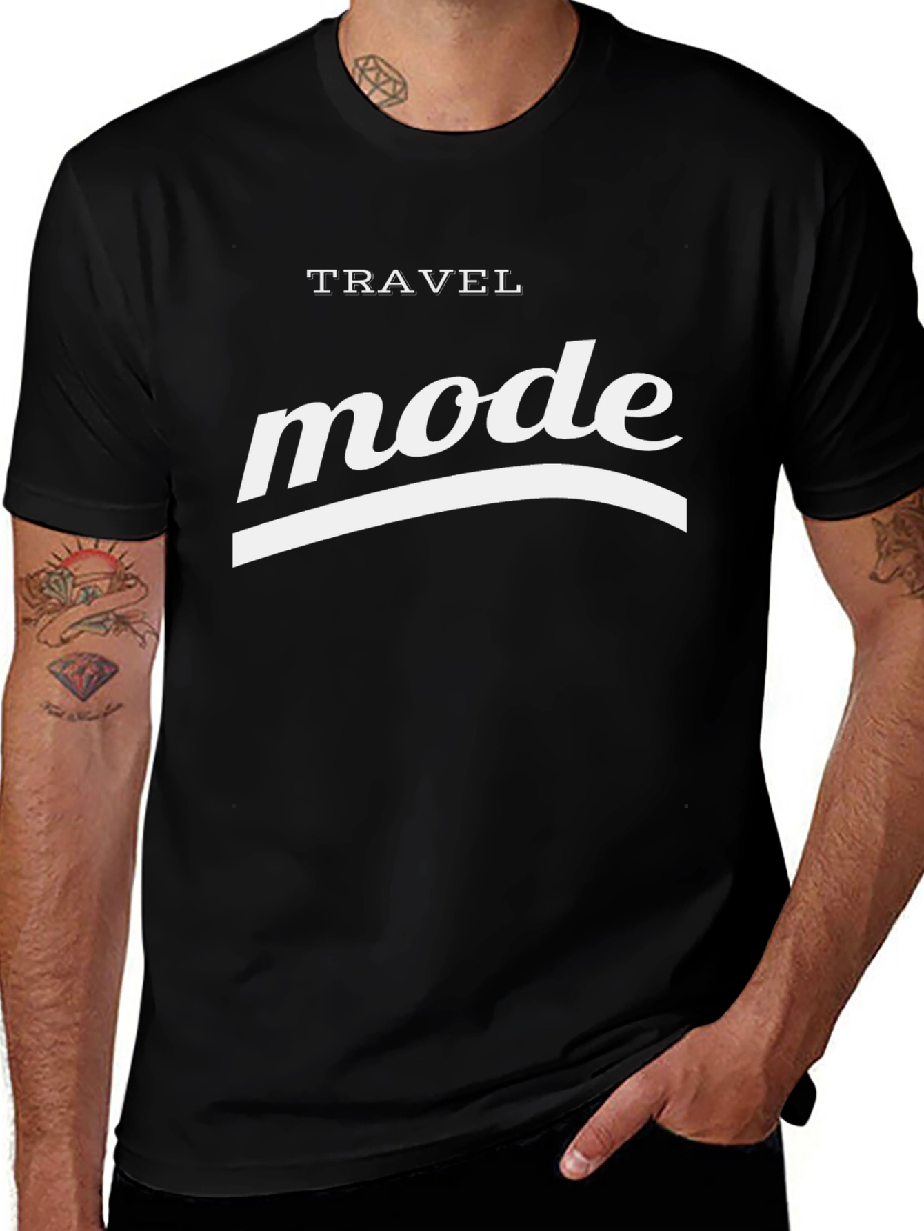 Travel Mode Graphic Tee - Stylish & Comfortable