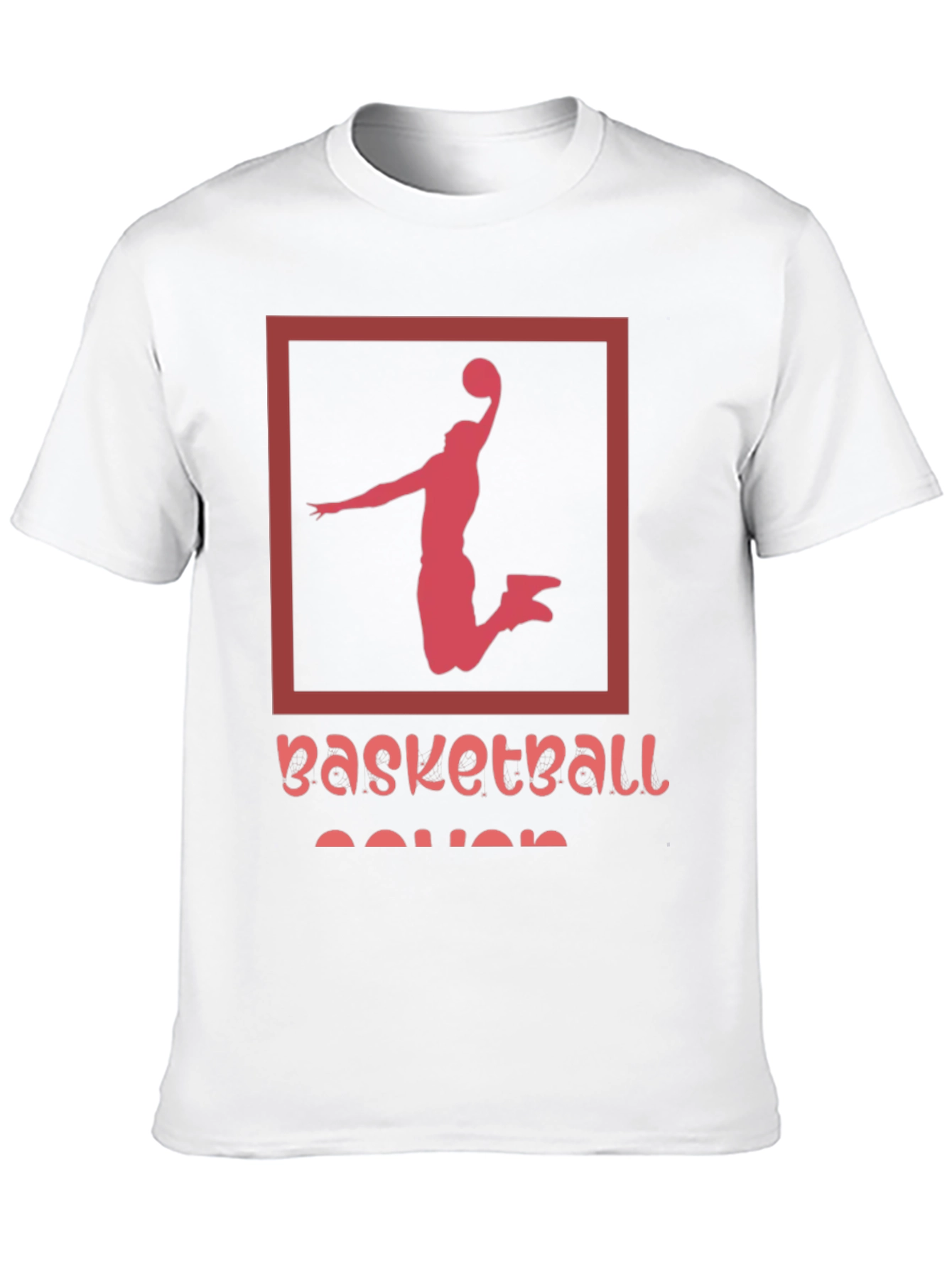 Basketball Player Graphic Tee - Black Cotton T-Shirt