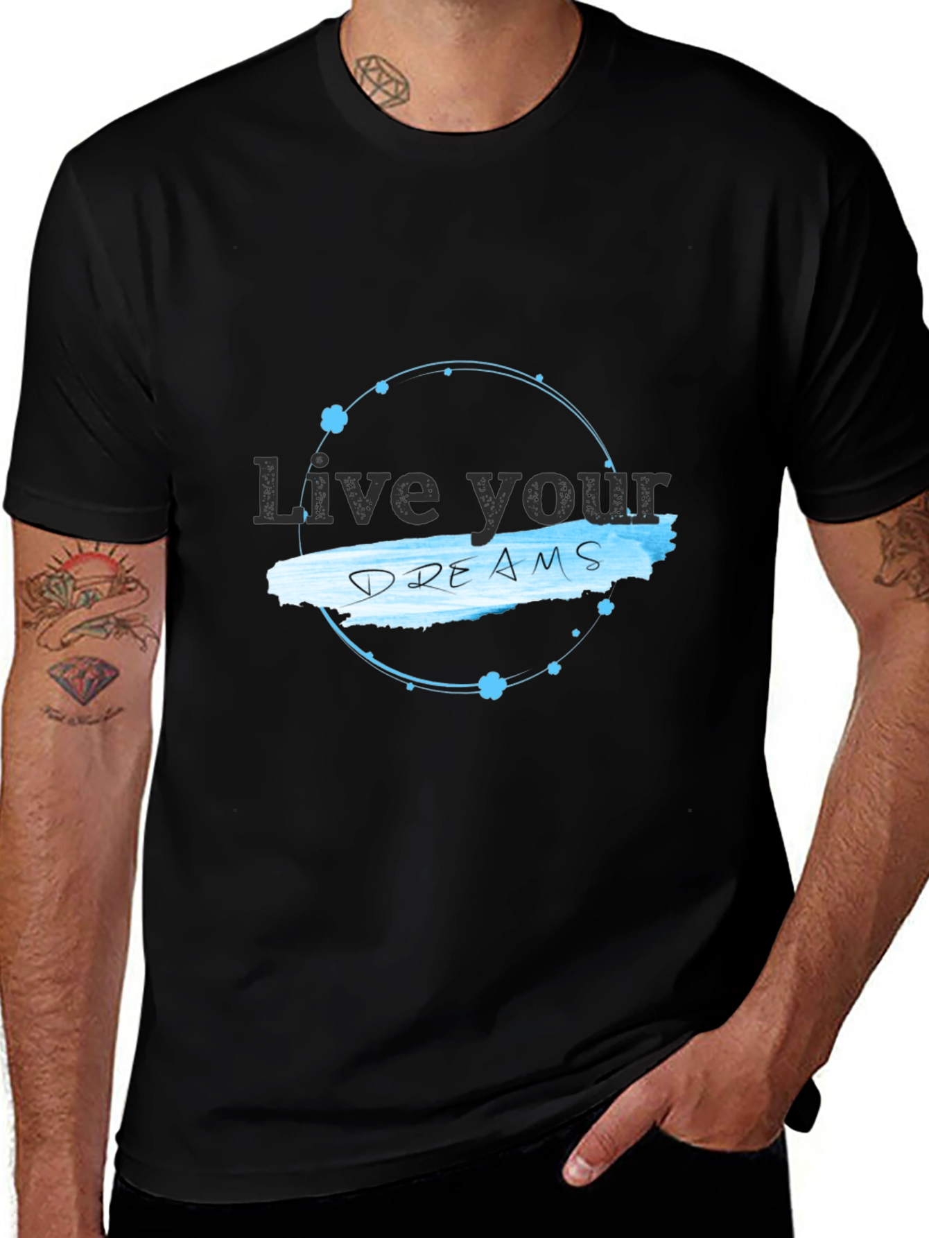 Live Your Dreams Black T-Shirt