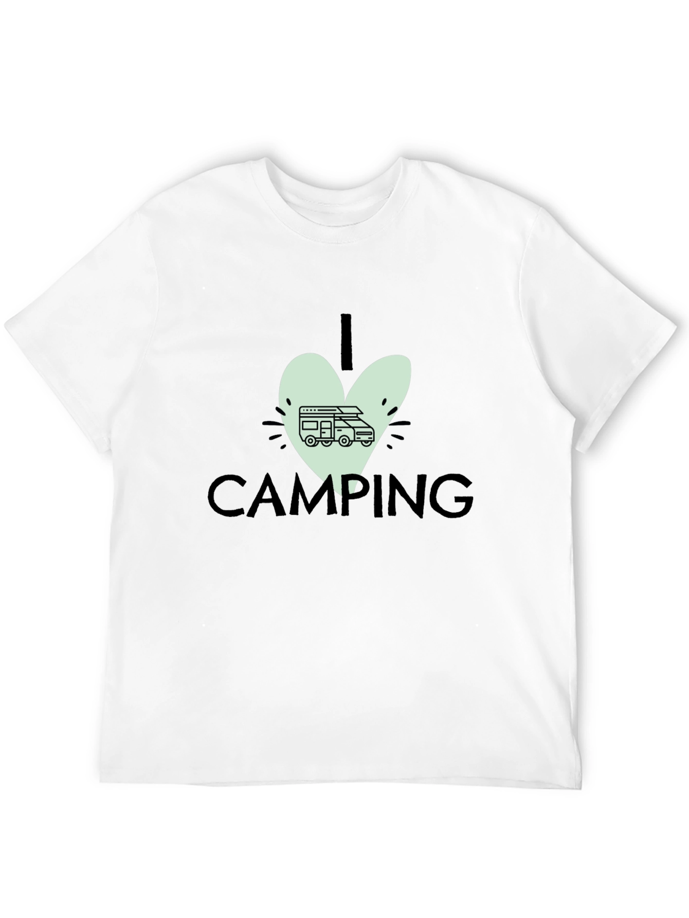 I Love Camping Black T-Shirt