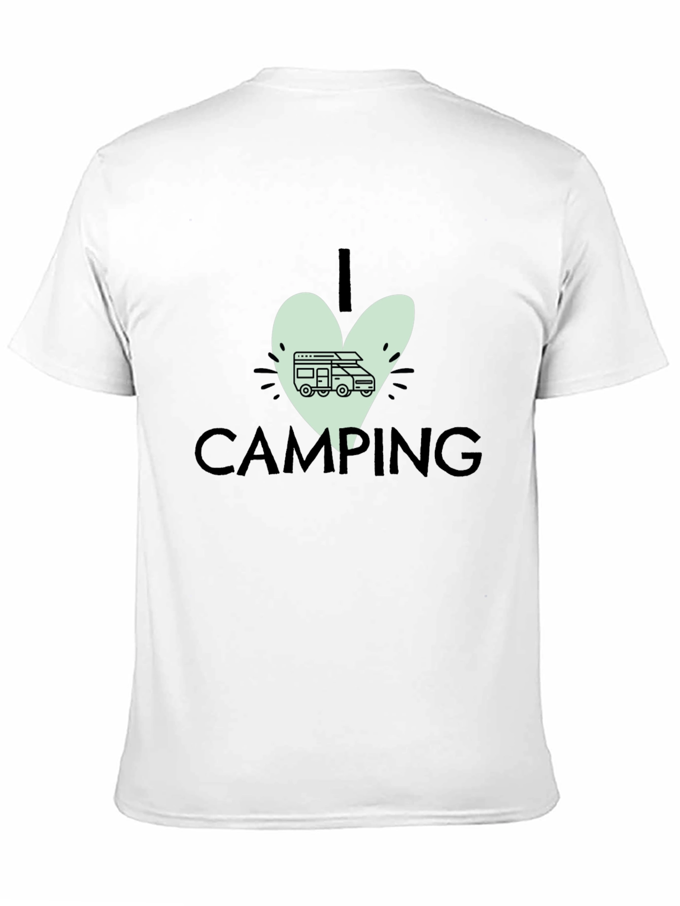I Love Camping Black T-Shirt