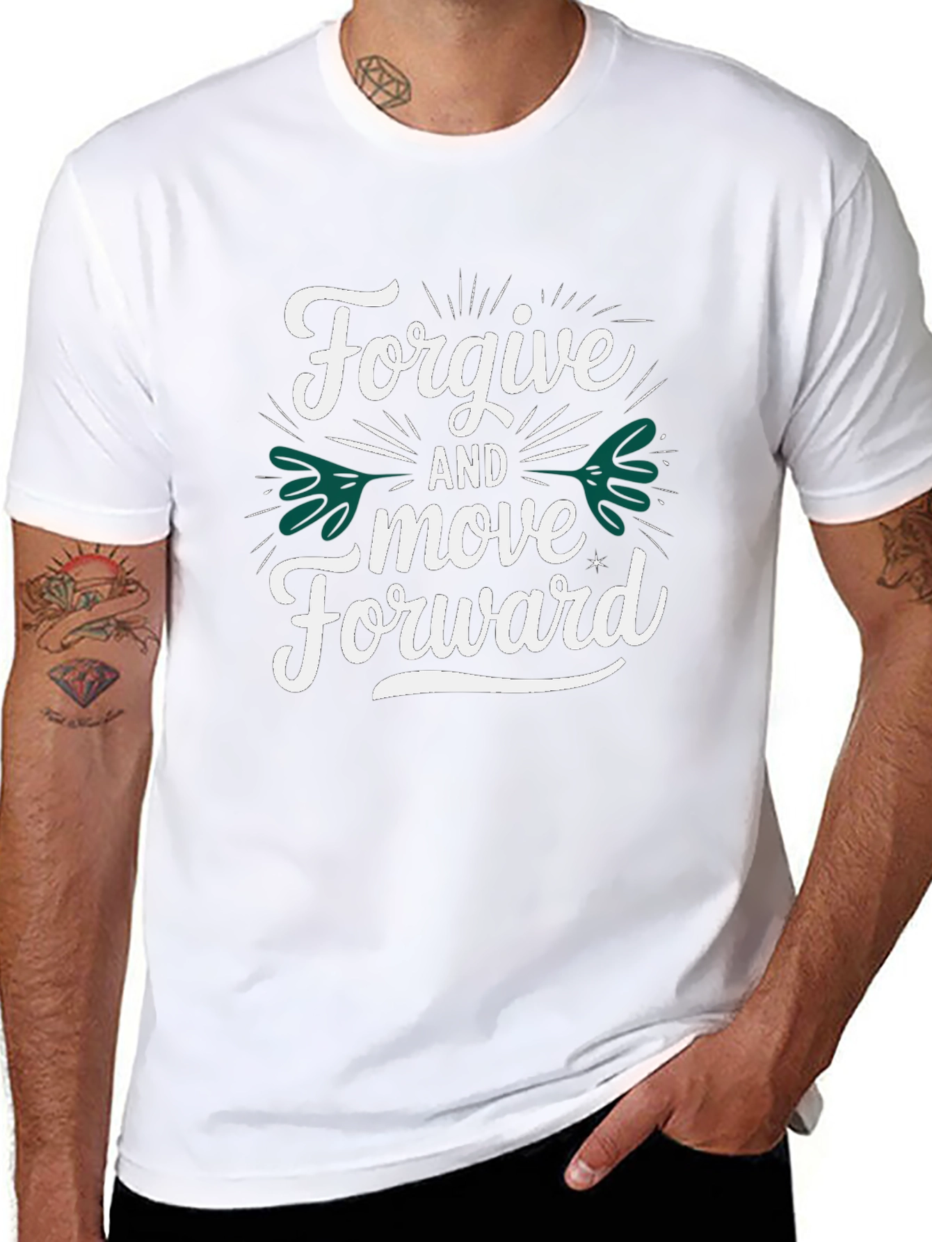 Forgive and Move Forward Black T-Shirt