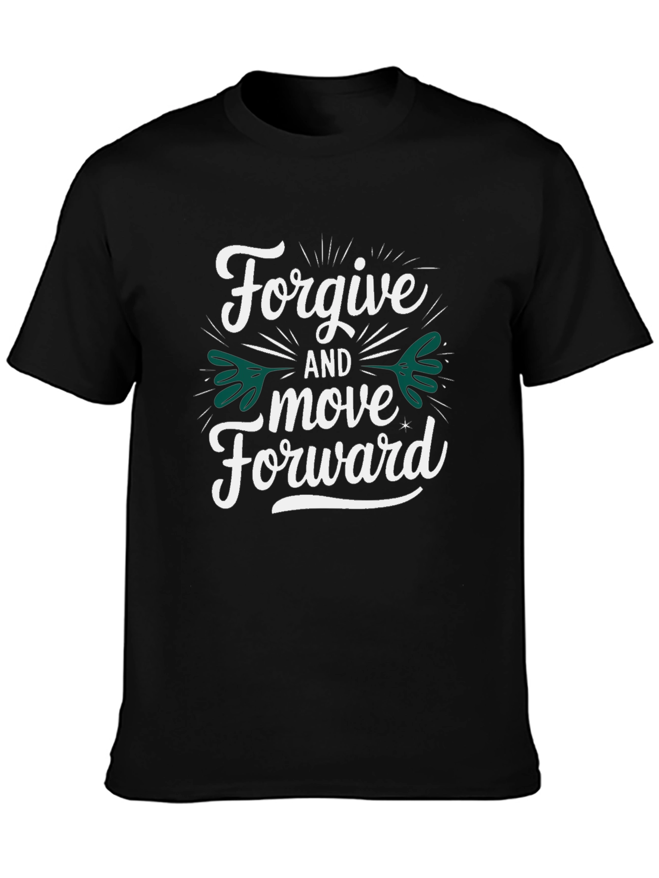 Forgive and Move Forward Black T-Shirt