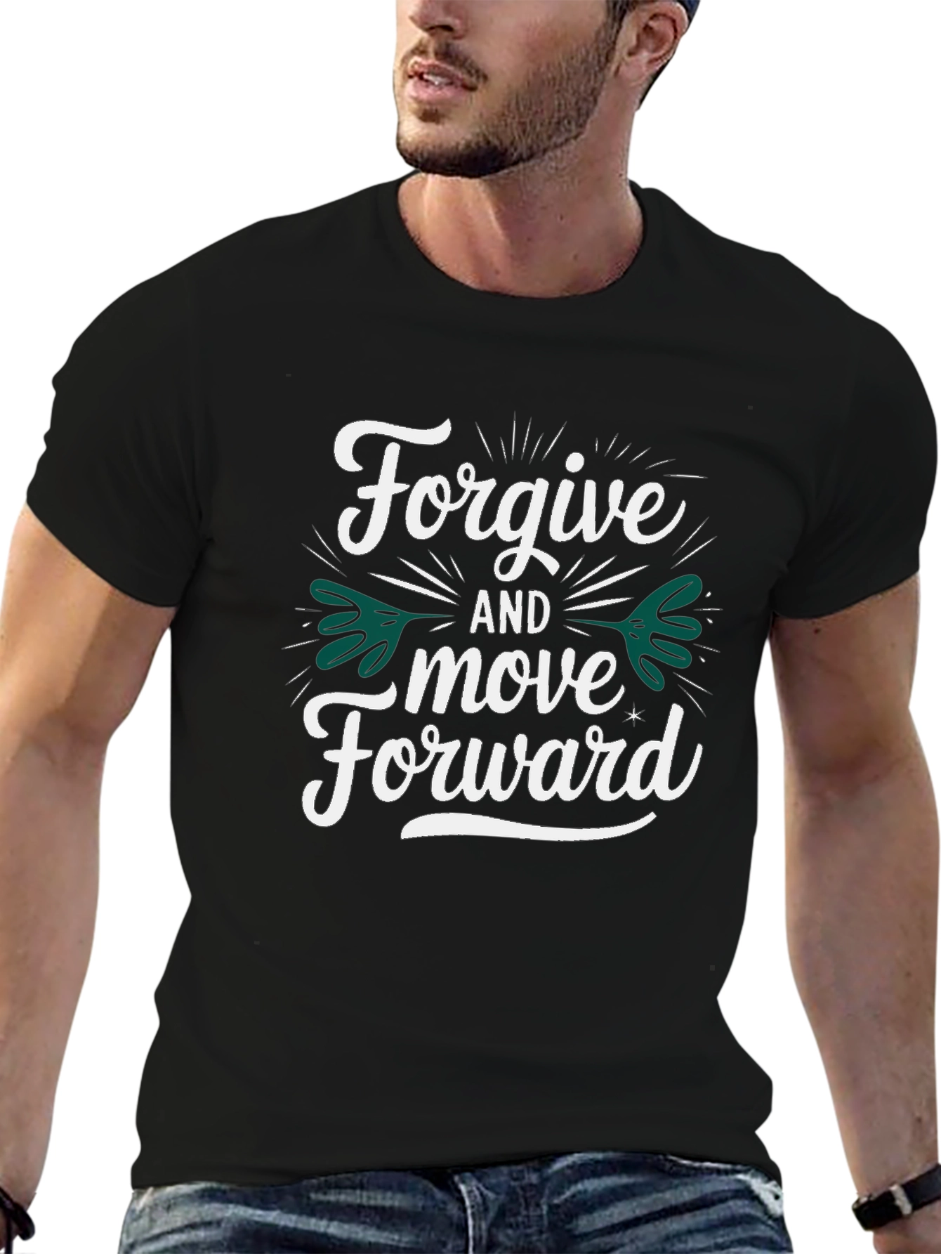 Forgive and Move Forward Black T-Shirt
