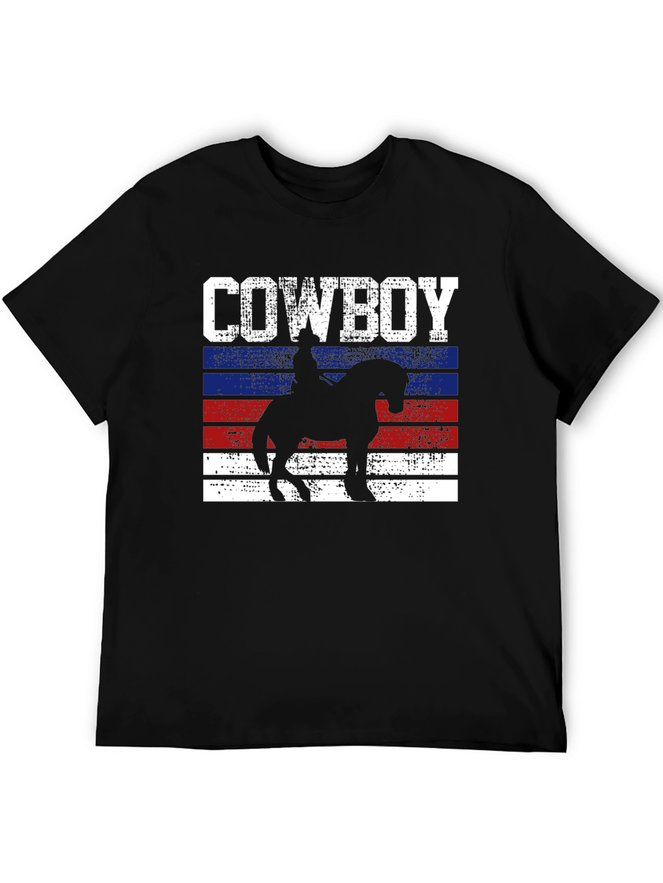 Cowboy Silhouette Graphic Tee - Western Style Shirt