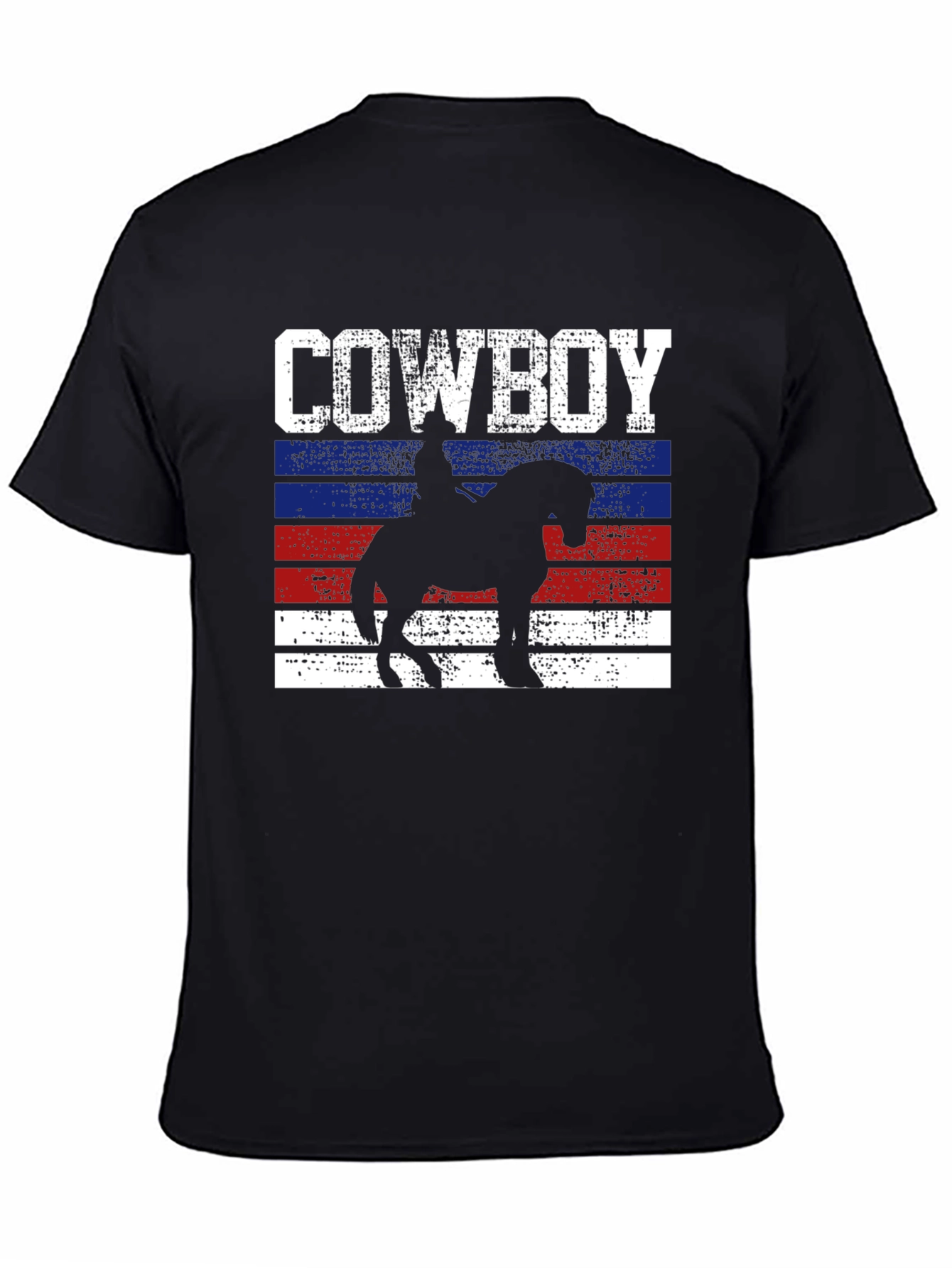 Cowboy Silhouette Graphic Tee - Western Style Shirt