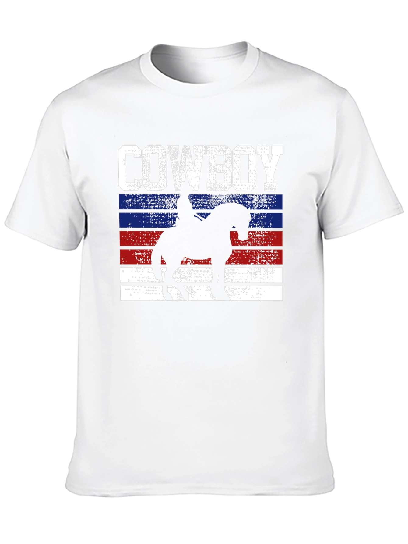 Cowboy Silhouette Graphic Tee - Western Style Shirt