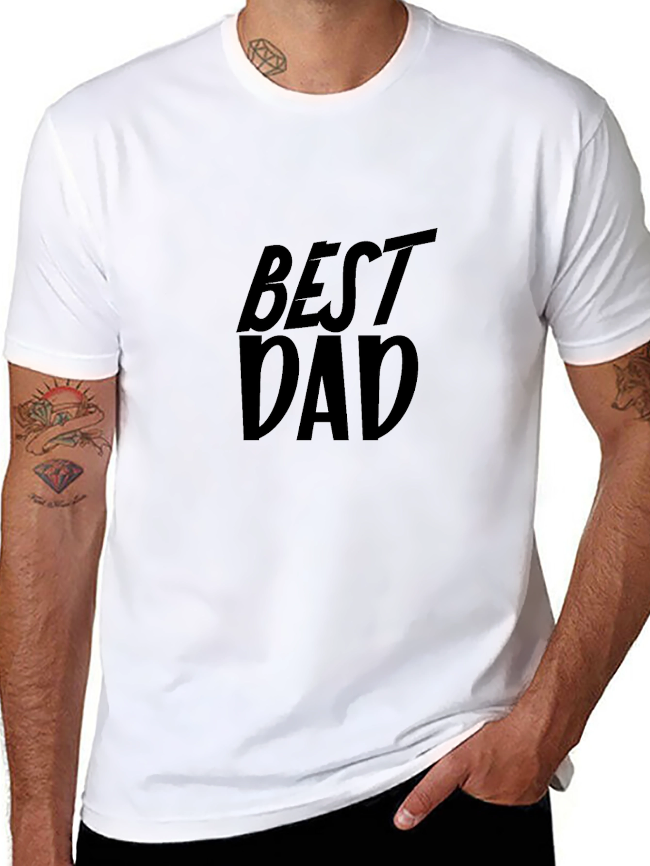 Best Dad Graphic T-Shirt - Mens Black Tee