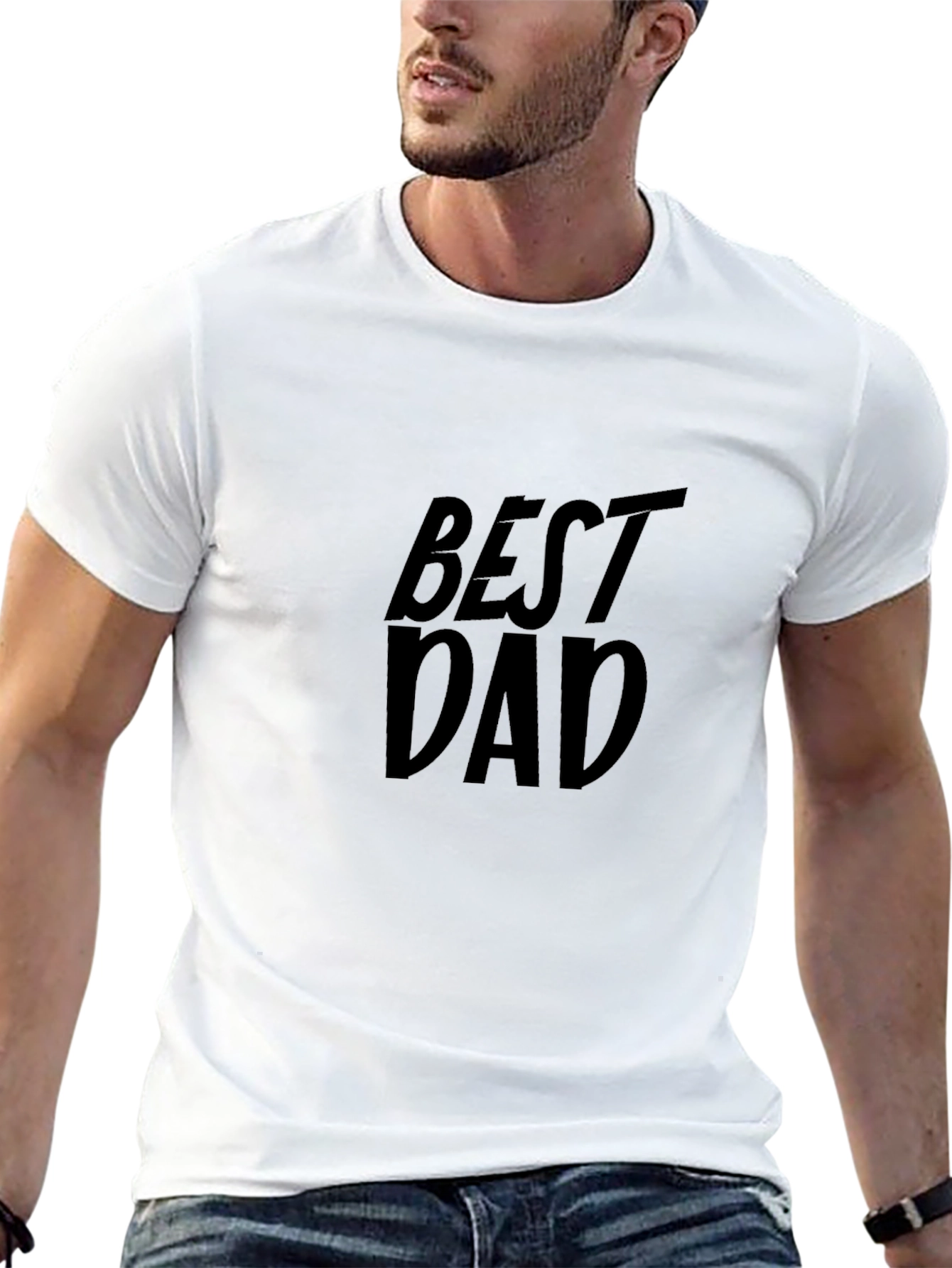 Best Dad Graphic T-Shirt - Mens Black Tee