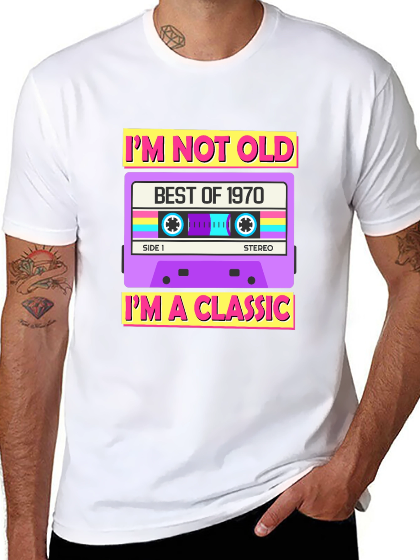 Retro 1970 Cassette Tape Graphic T-Shirt