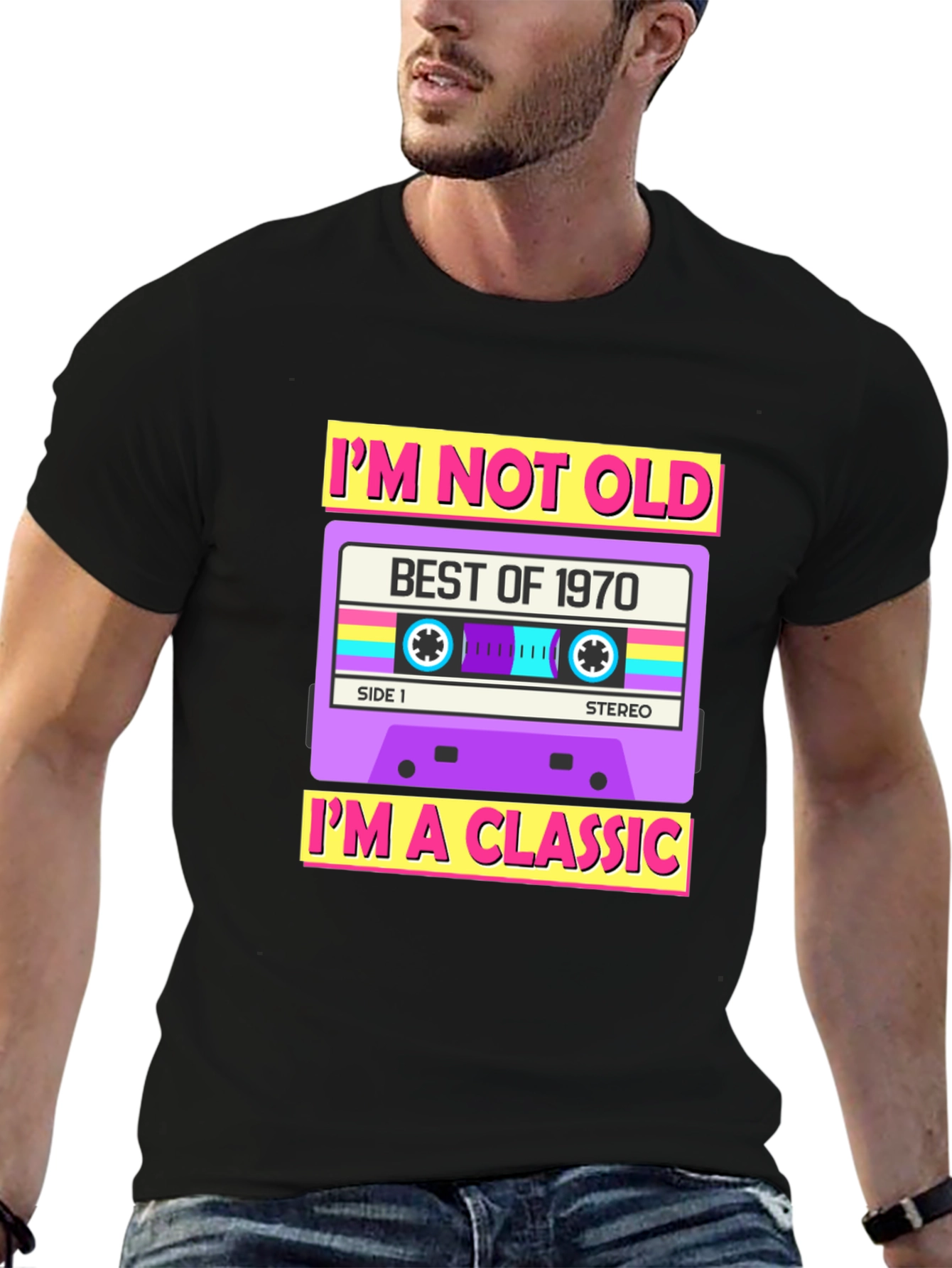 Retro 1970 Cassette Tape Graphic T-Shirt