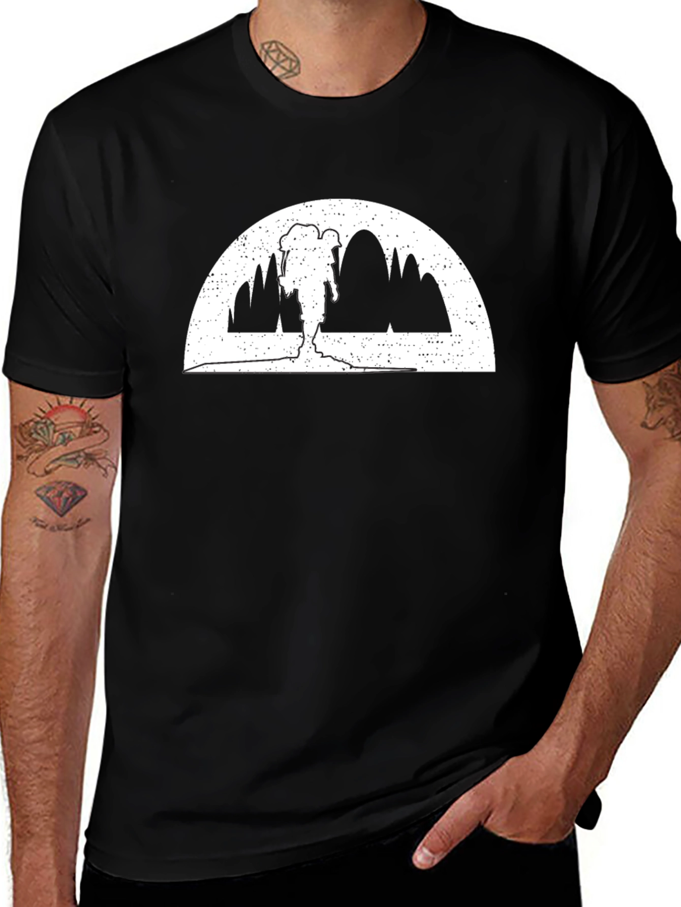 Black Hiking T-Shirt