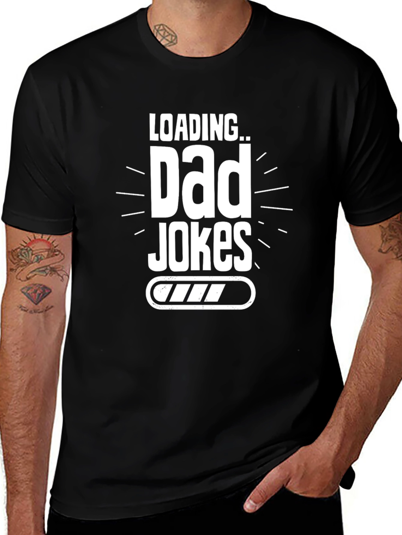 Dad Jokes Loading T-Shirt - Funny Fathers Day Gift