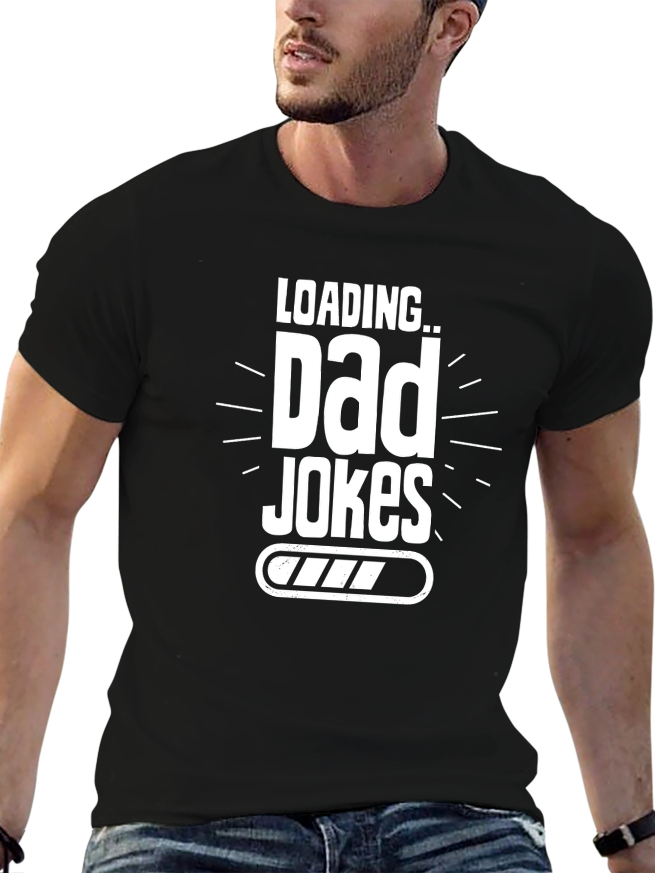 Dad Jokes Loading T-Shirt - Funny Fathers Day Gift