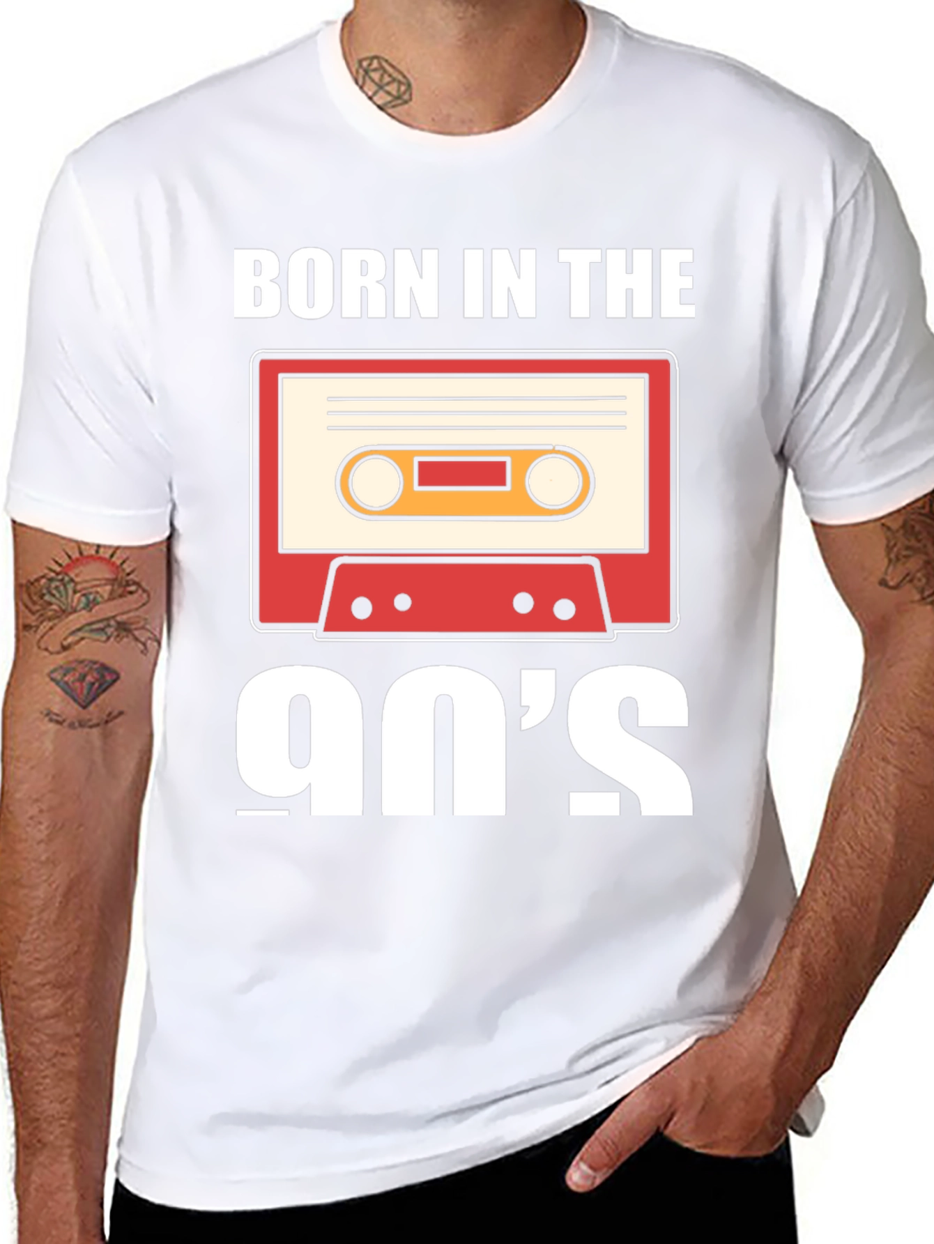 Born in the 90s Cassette Tape Graphic T-Shirt