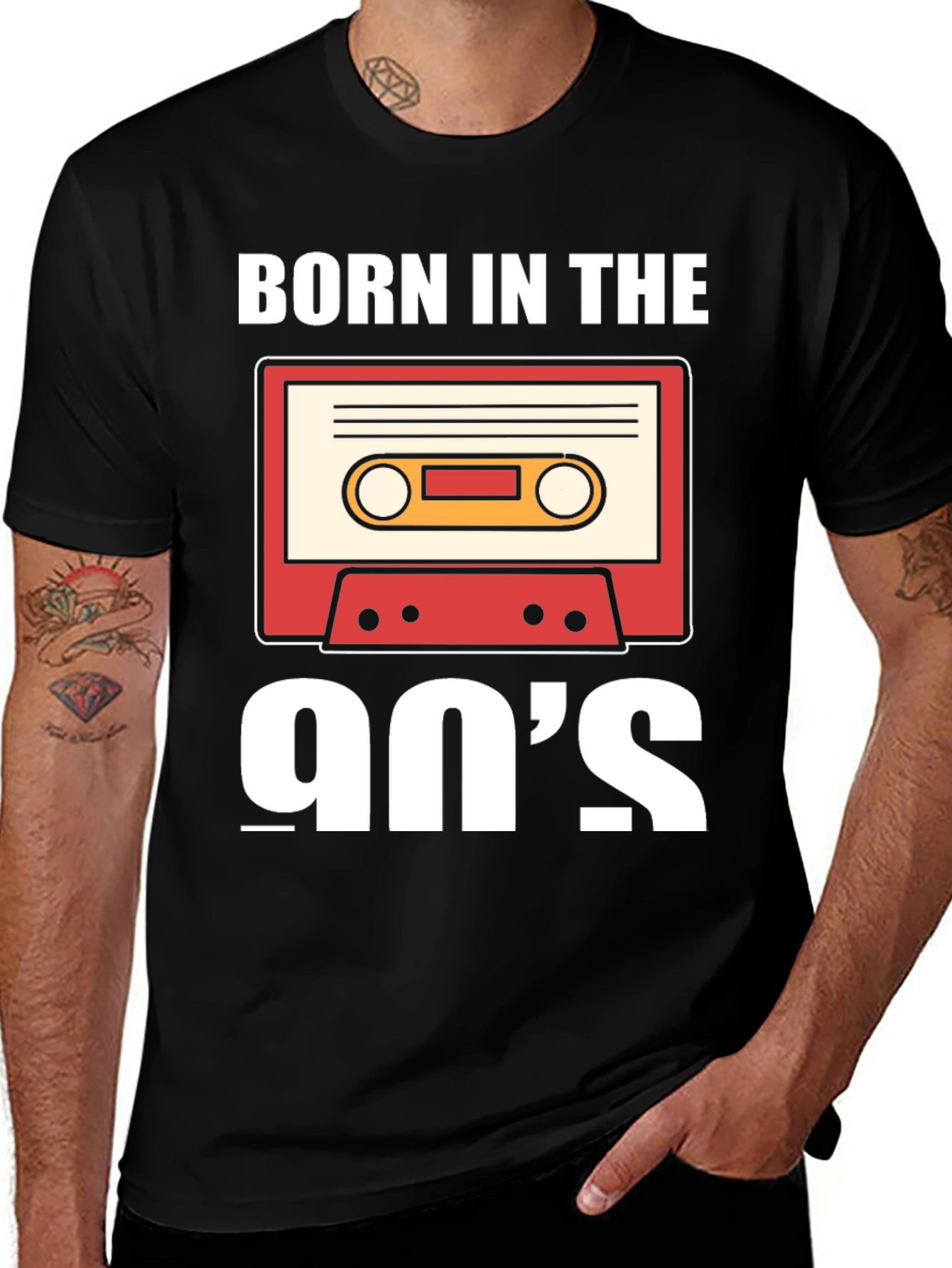 Born in the 90s Cassette Tape Graphic T-Shirt