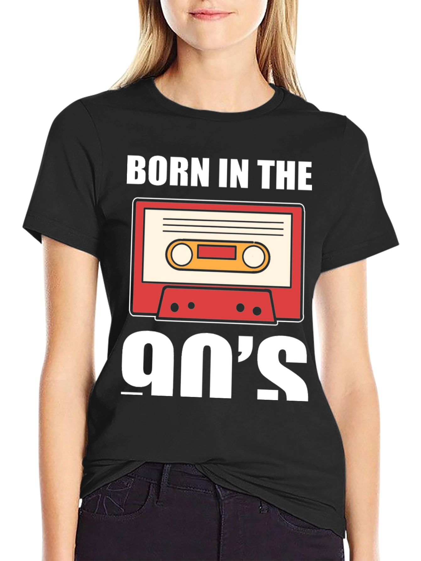 Born in the 90s Cassette Tape Graphic T-Shirt