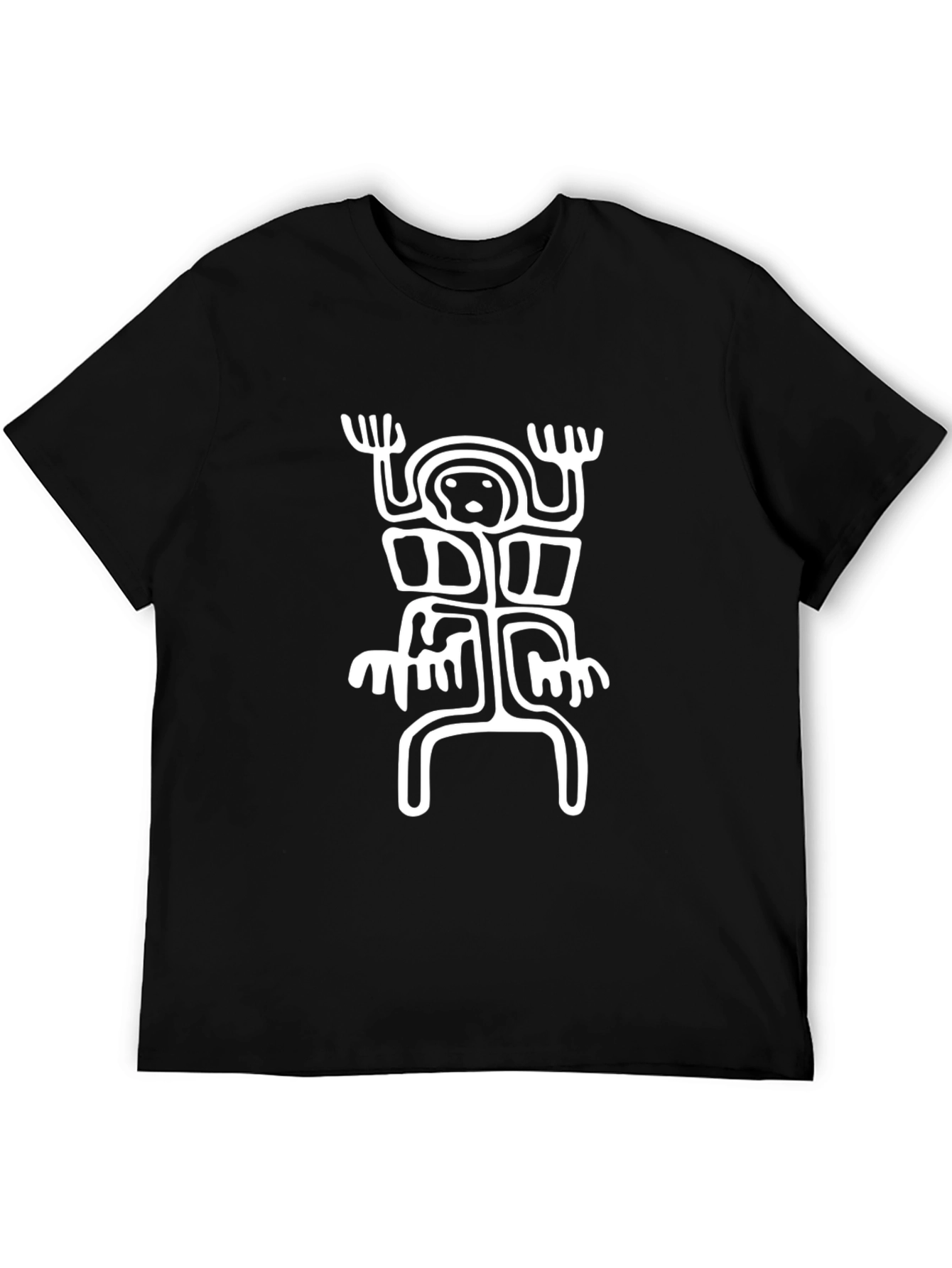 Unique Graphic Tee - Black Casual T-Shirt