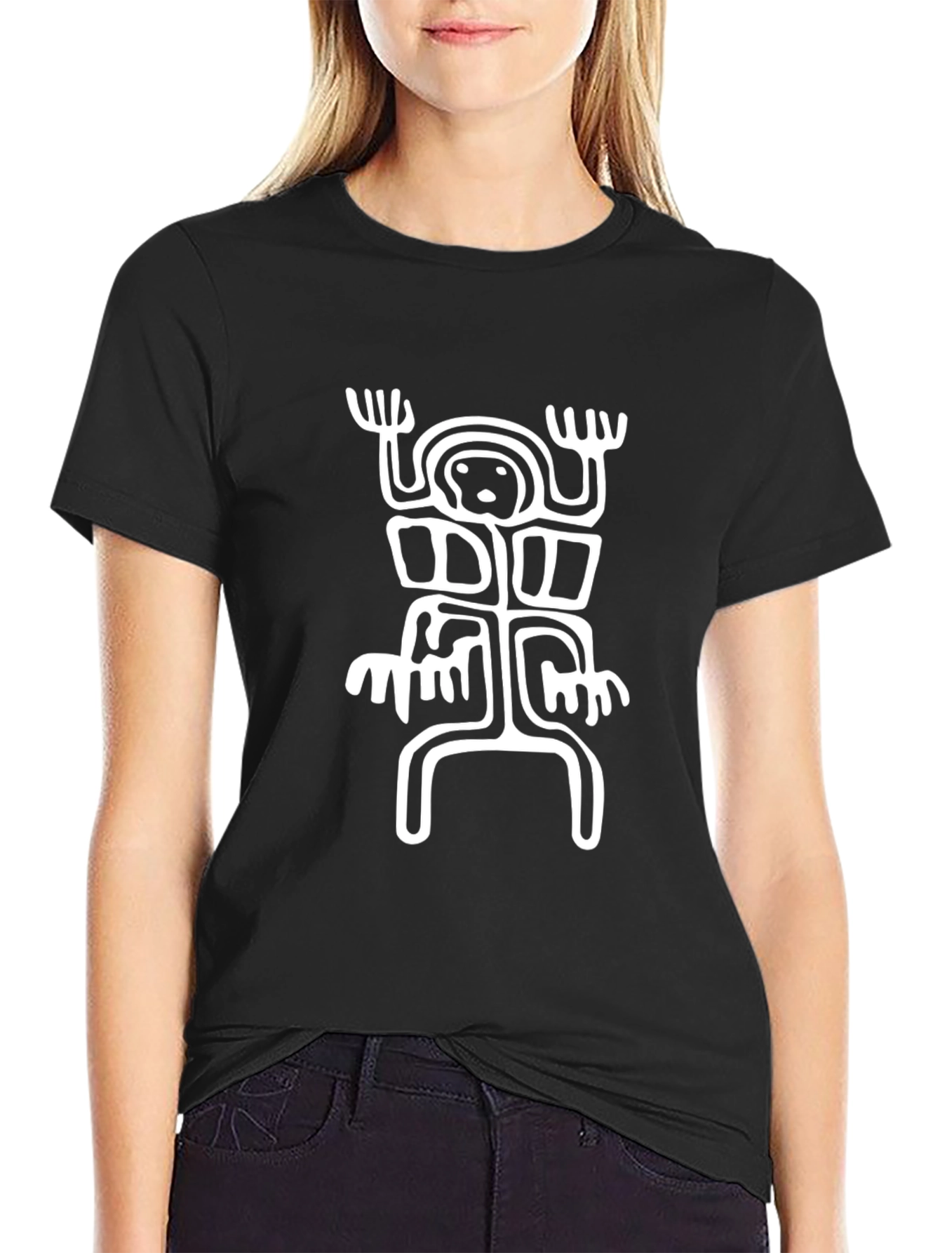 Unique Graphic Tee - Black Casual T-Shirt