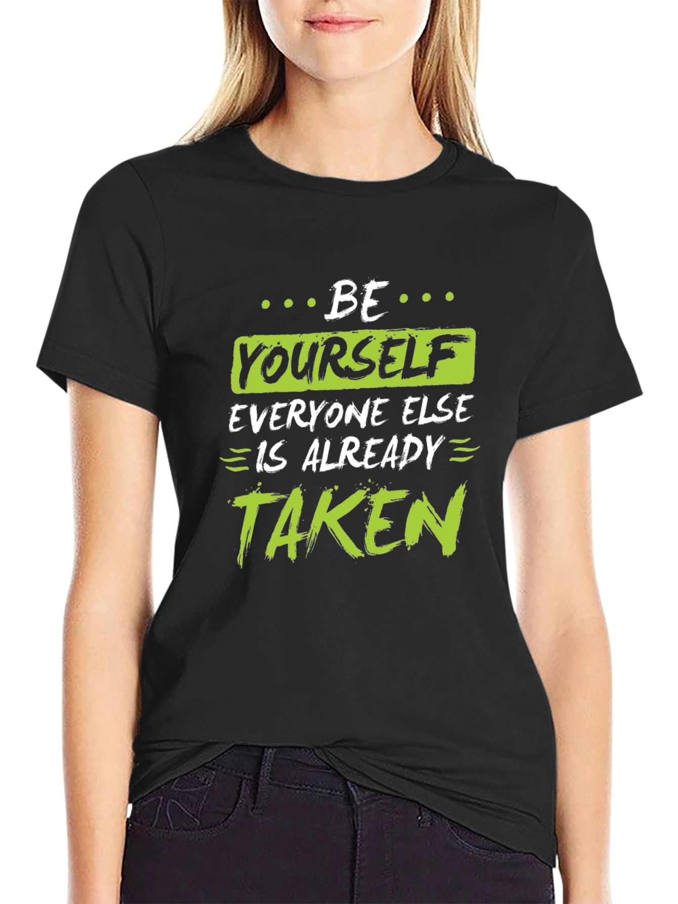 Be Yourself T-Shirt - Motivational Black Tee