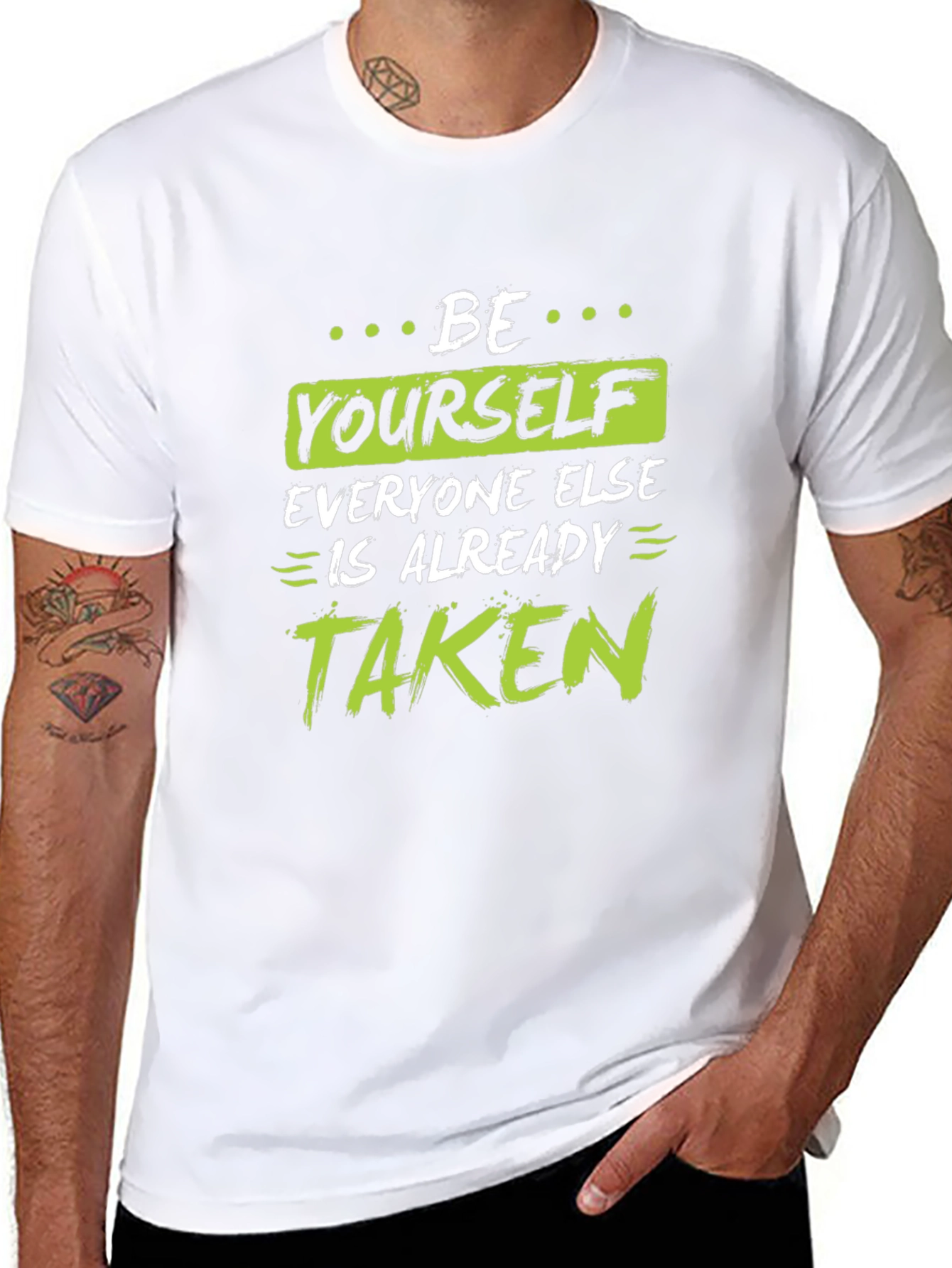 Be Yourself T-Shirt - Motivational Black Tee