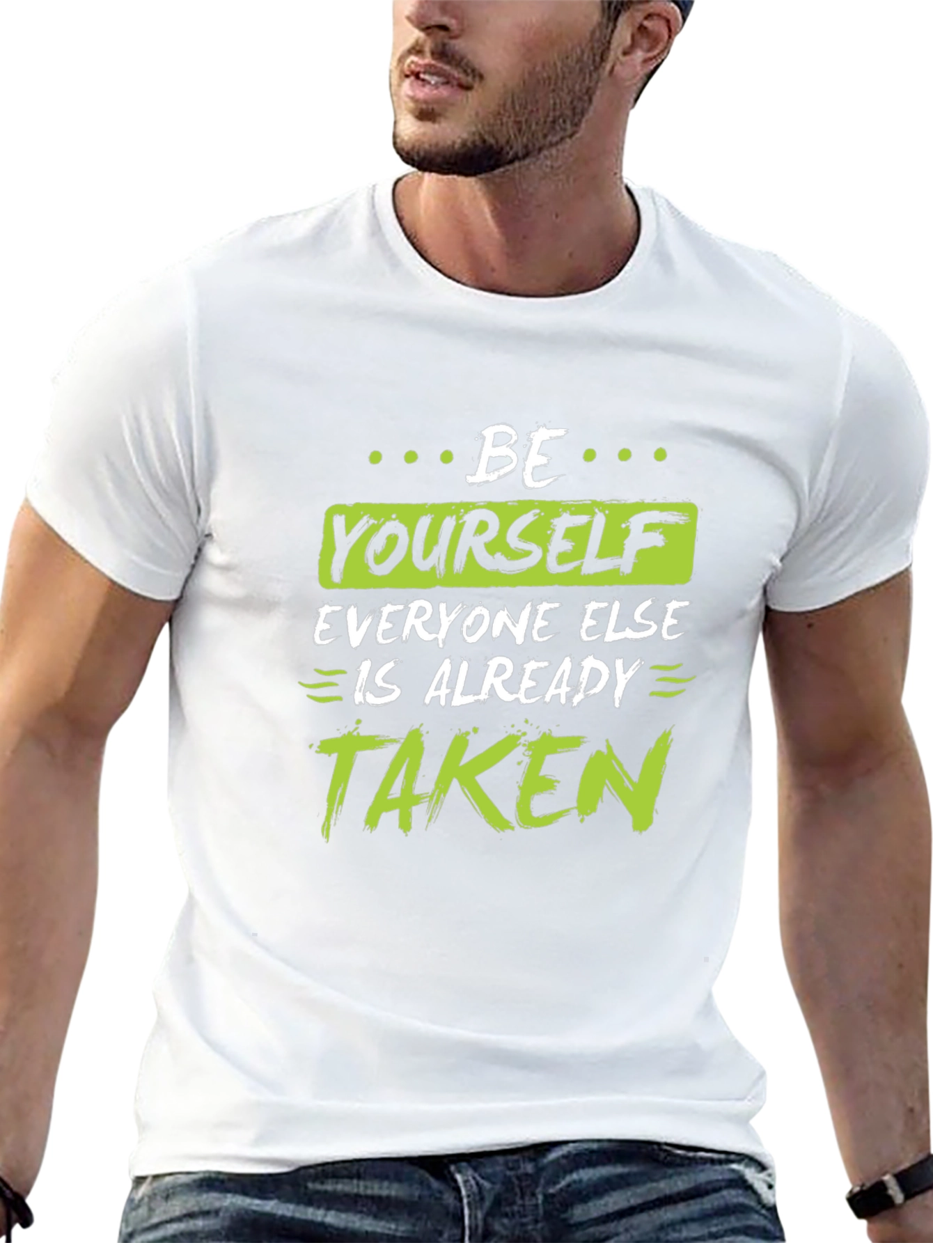 Be Yourself T-Shirt - Motivational Black Tee