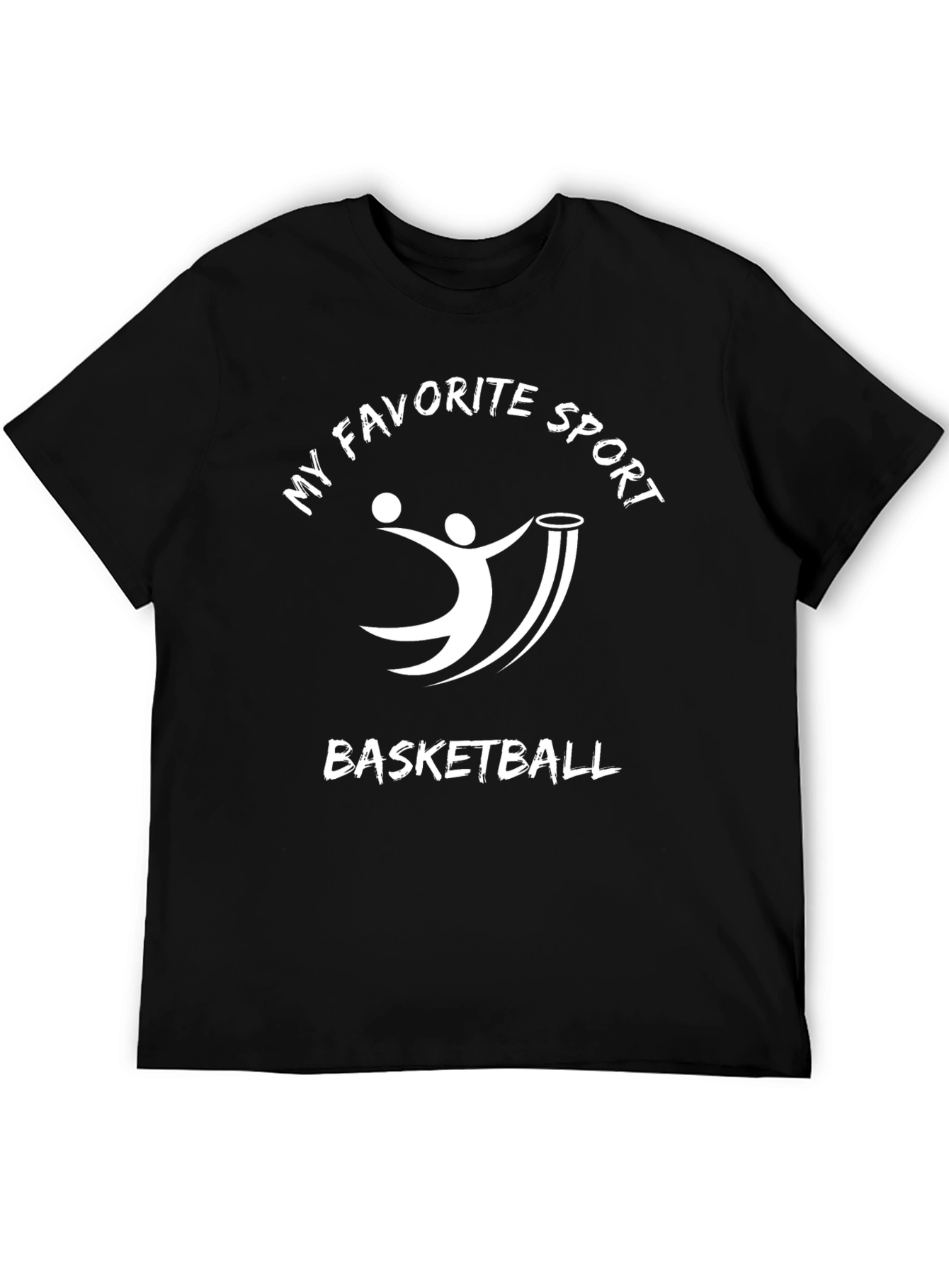 My Favorite Sport Basketball Black T-Shirt