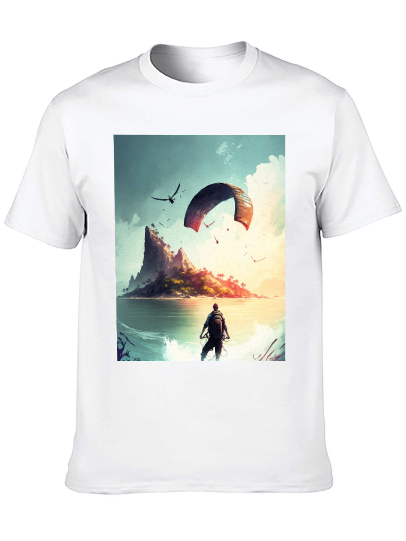Island Adventure Graphic Tee - Black