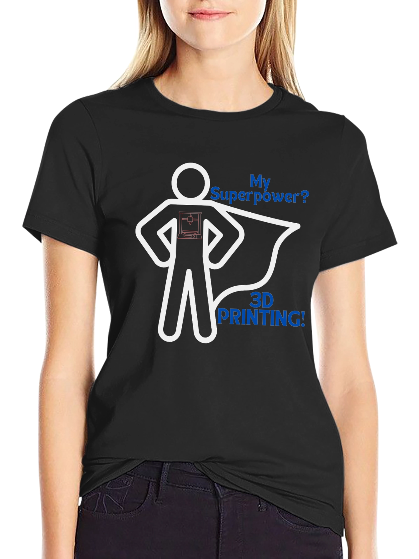 3D Printing Superpower Graphic Tee